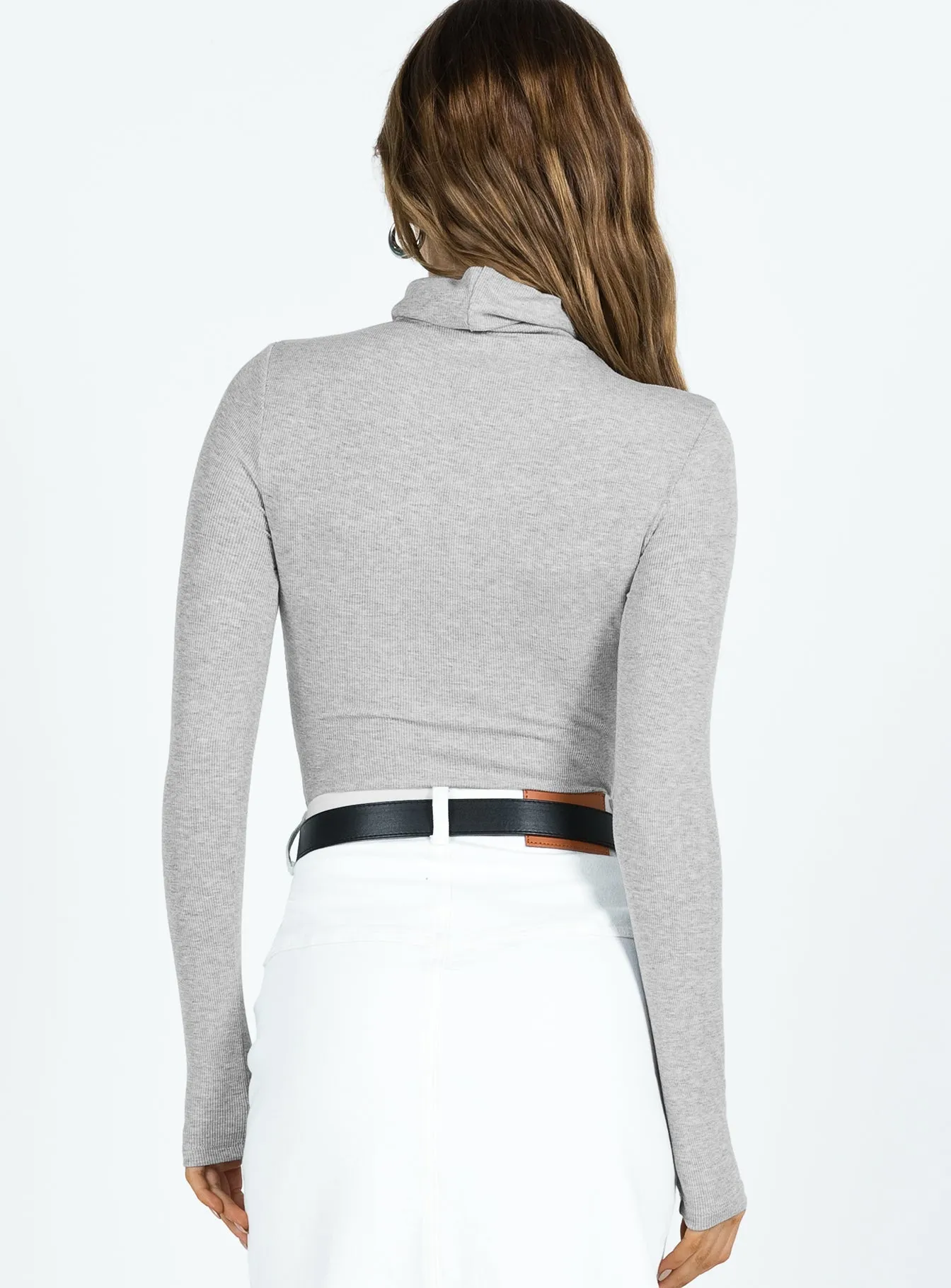 Sport Sporty Essential Flexible Bandit Long Sleeve Bodysuit Grey