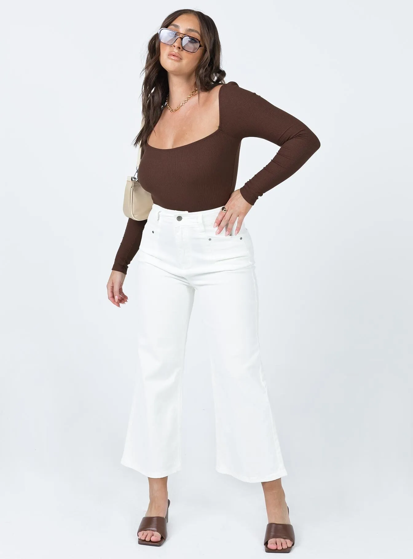 Charlotte Bodysuit Brown Work Hot Cozy Relax