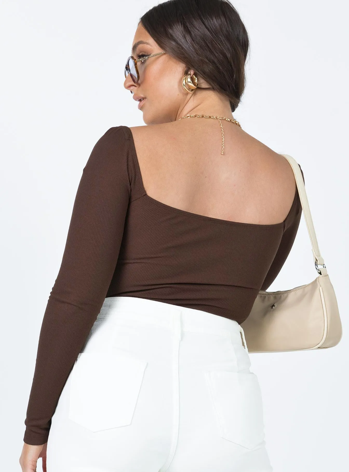 Breathable Office Outdoor Luxury Charlotte Bodysuit Brown
