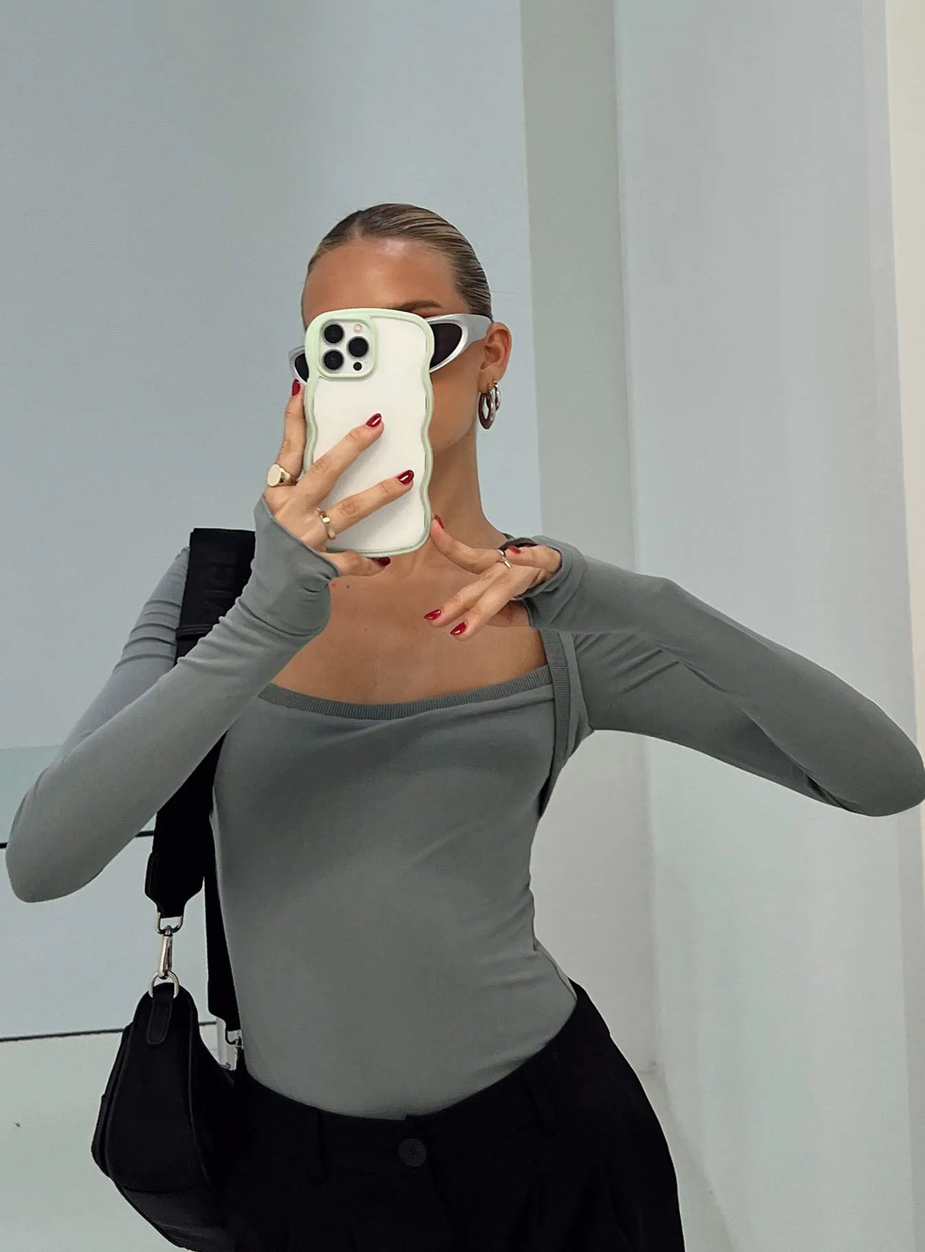 Relaxed Basic Kentwell Bolero Bodysuit Slate