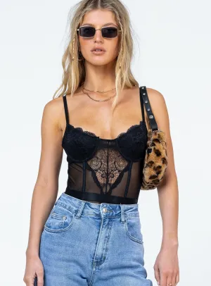 Lutana Bodysuit Black Sharp Youth