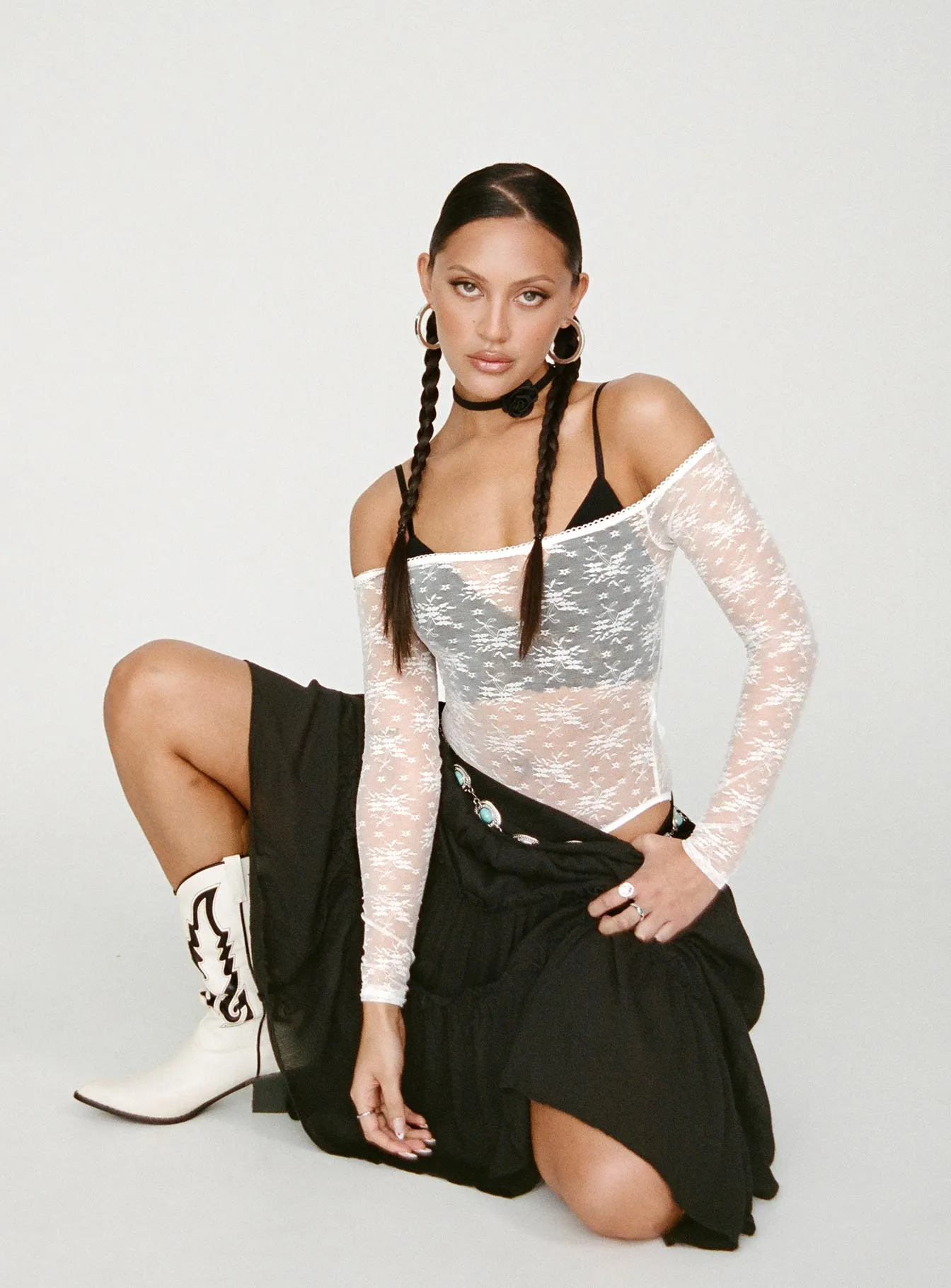 Dinner Outdoor Essential Basic Mademoiselle Bodysuit White