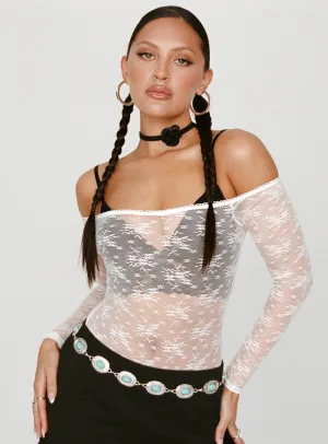 Mademoiselle Bodysuit White Flexible Soft