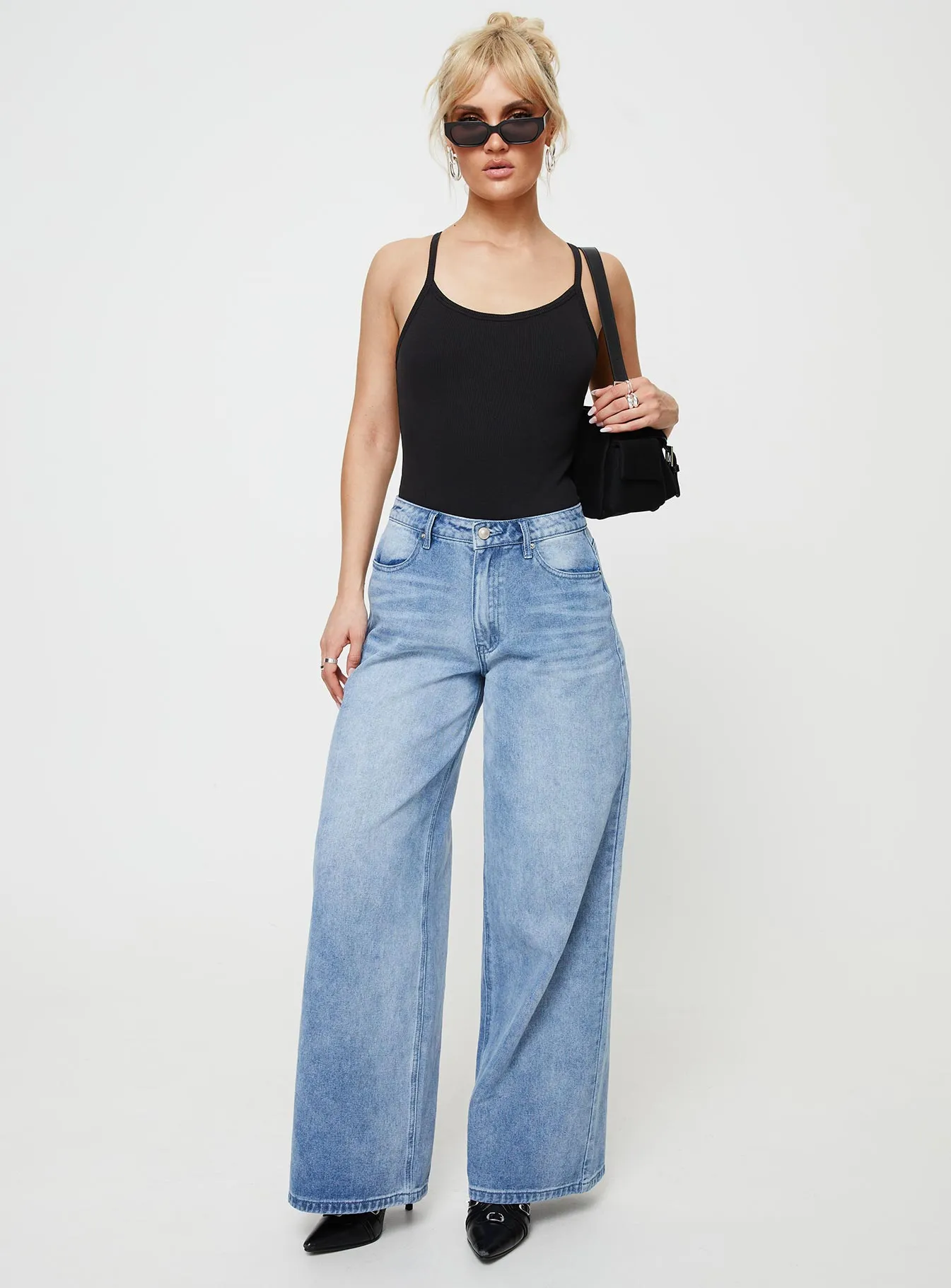 Relax Modern Prida Scoop Neck Bodysuit Black