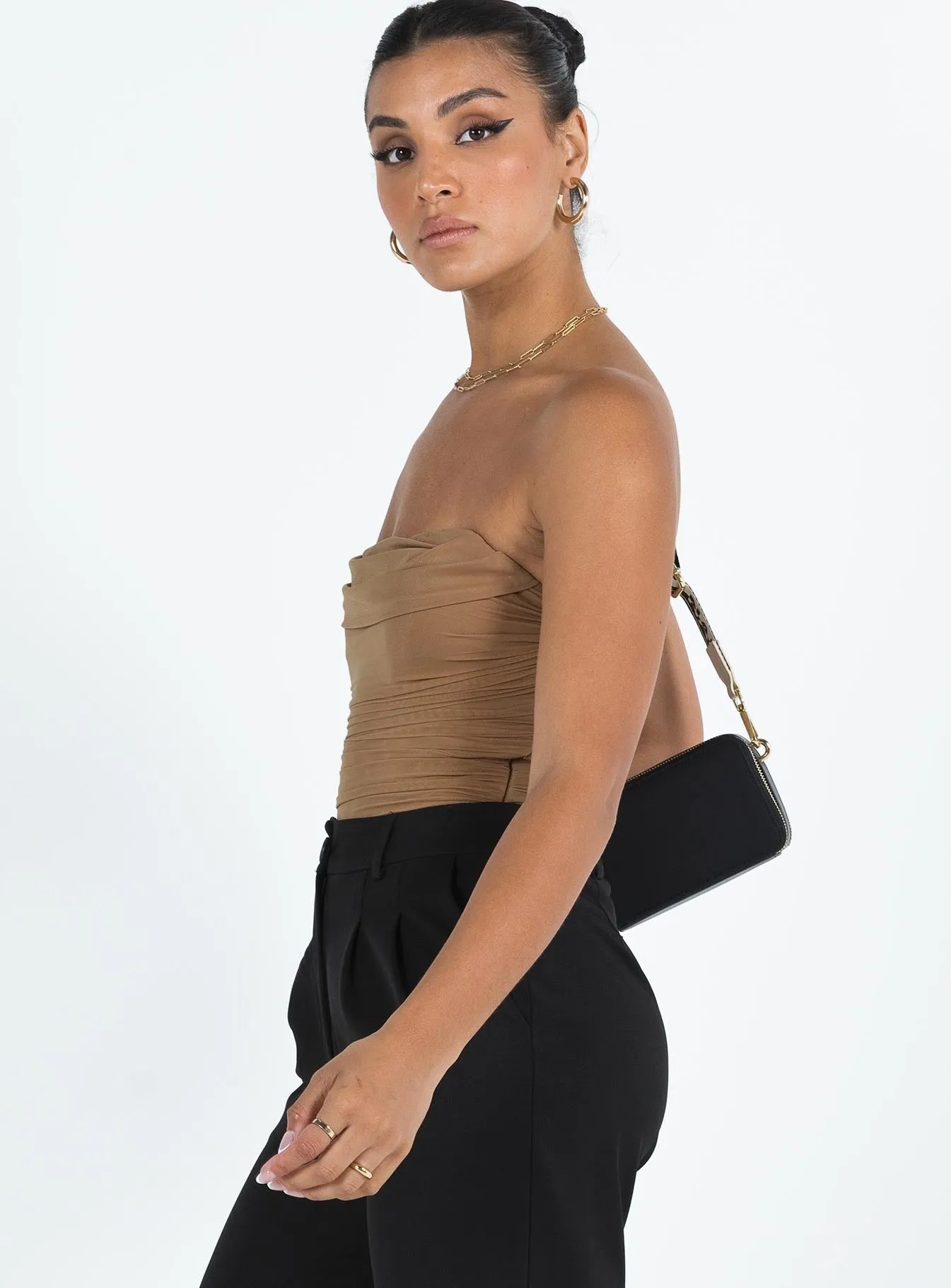 Raney Bodysuit Beige Dynamic Simple Training Girl
