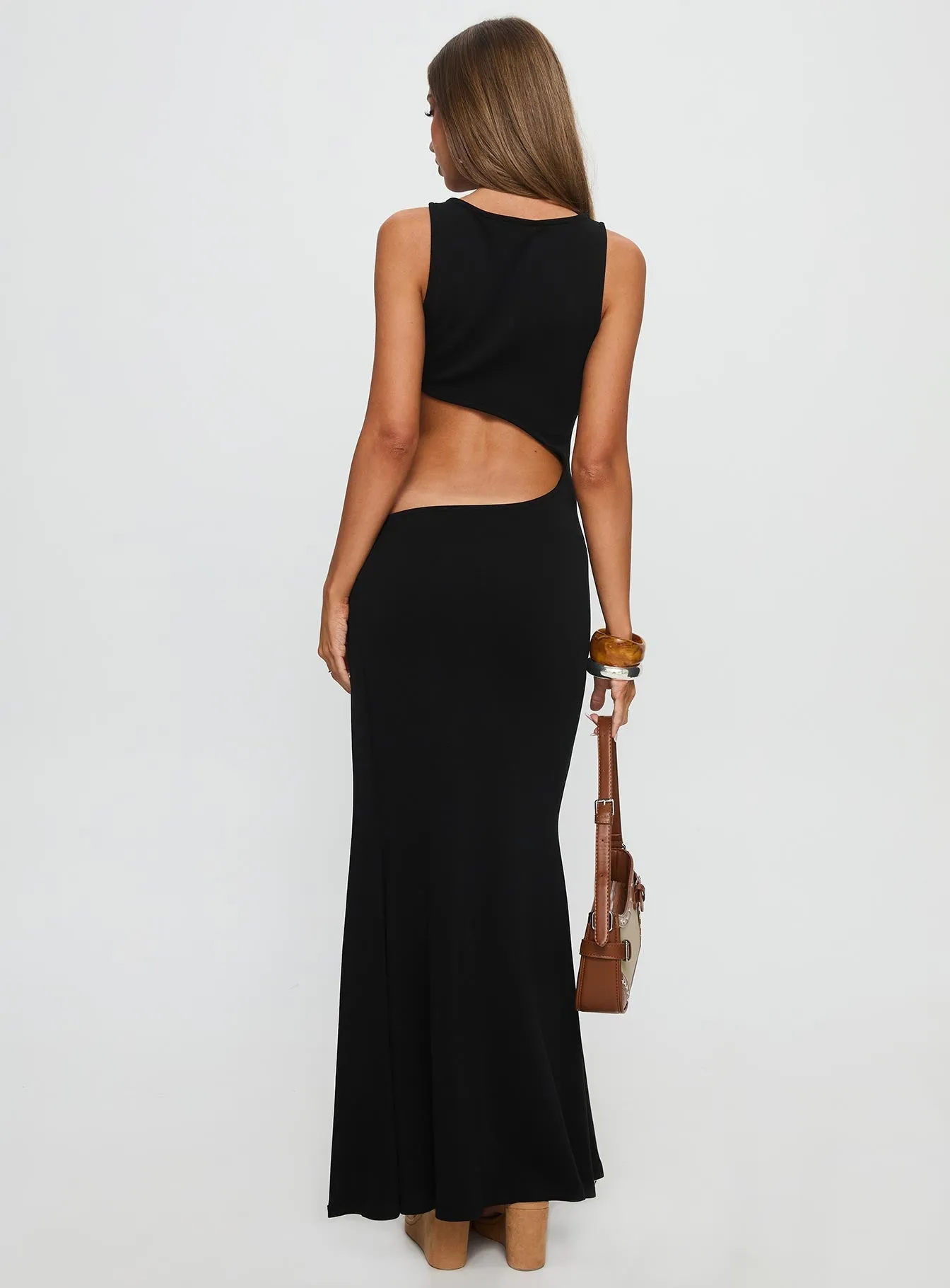 Sorcerer Keyhole Maxi Dress Black Sunset Glow Relaxed and stylish dress