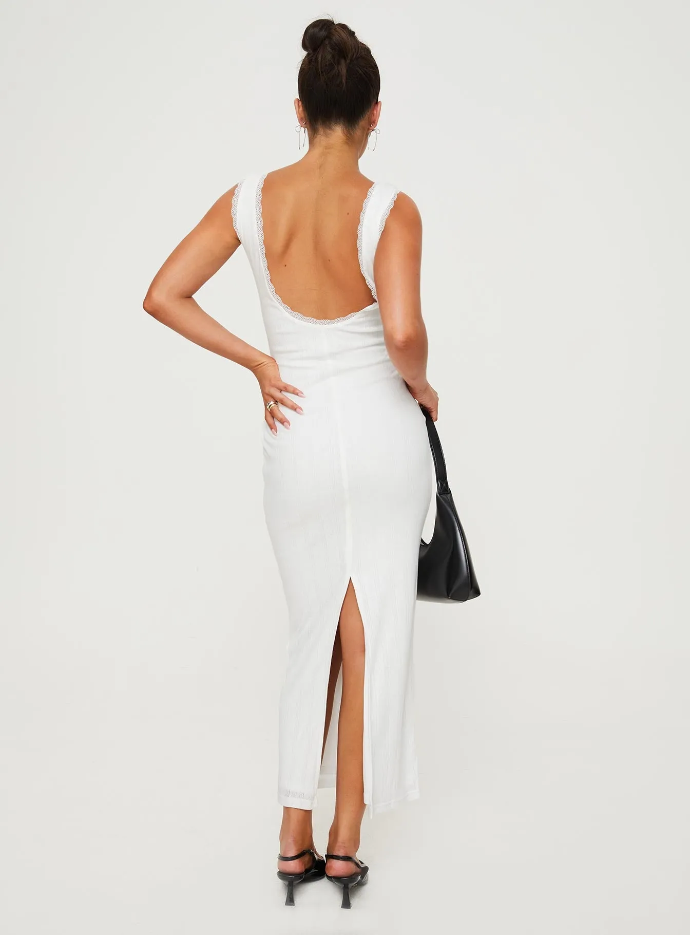 Catania Maxi Dress White Blue Hour Crystal Shine