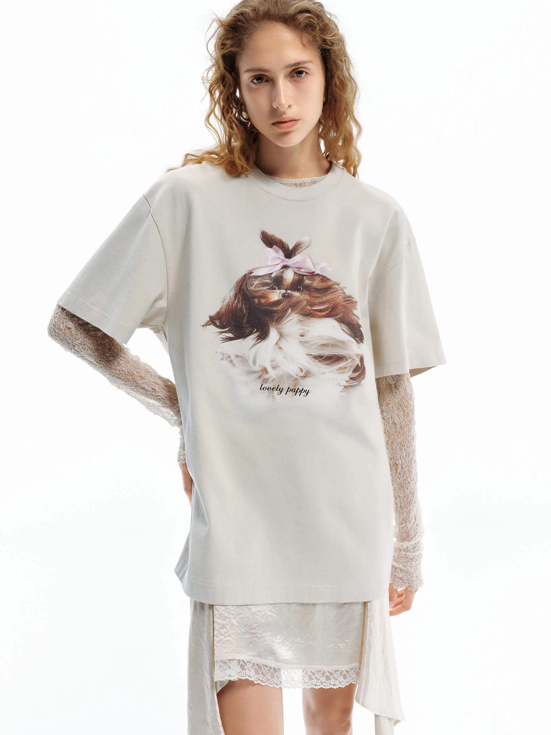 Printed Cotton Jersey T-shirt Comfy Layering Men's