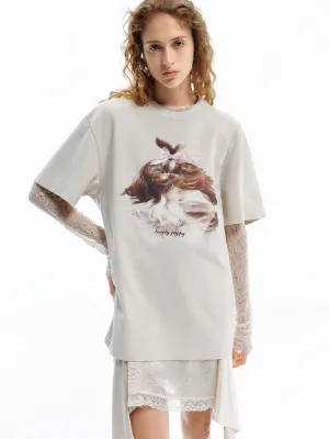 Fashionable Comfort Printed Cotton Jersey T-shirt