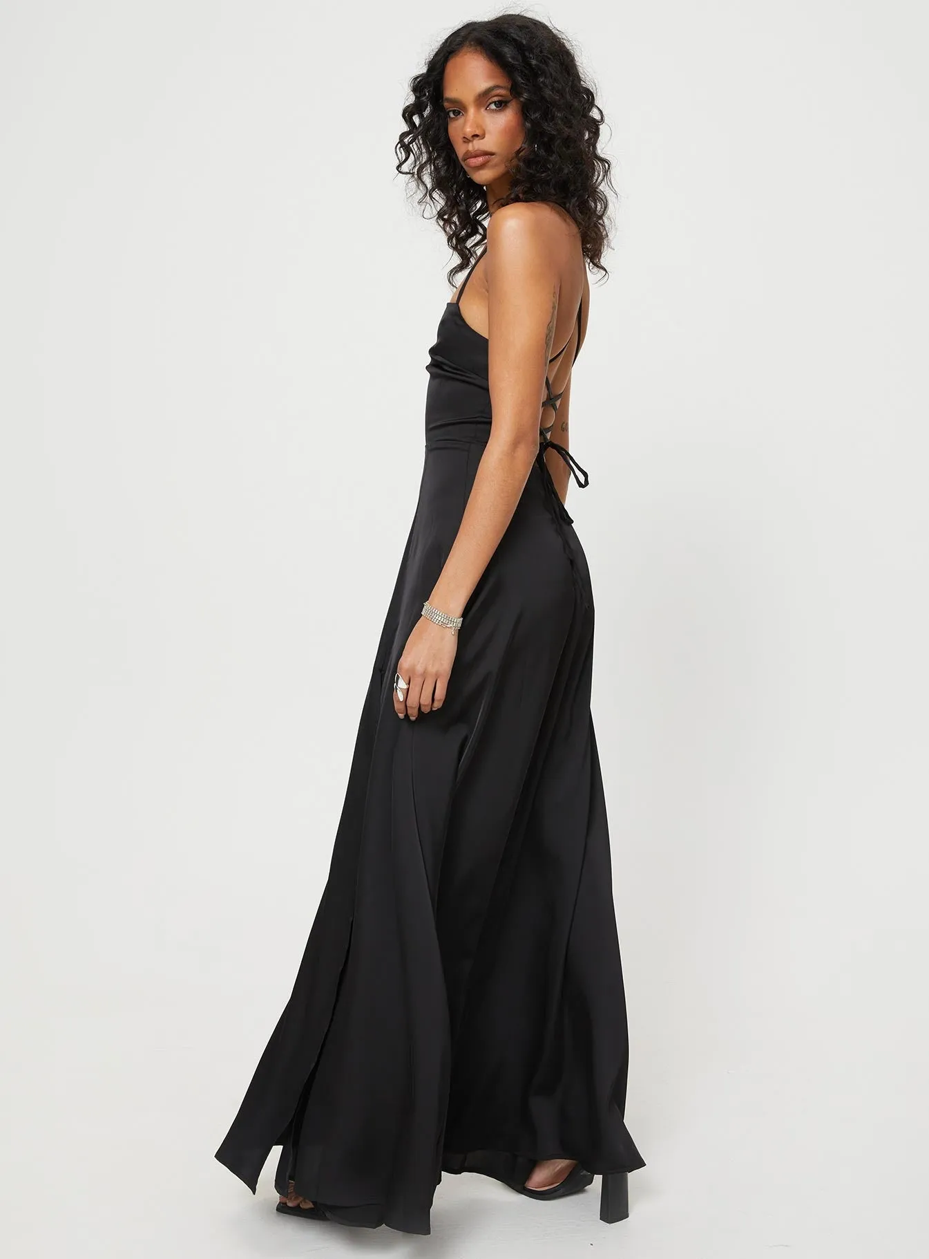 Kerwin Maxi Dress Black Amber Shine