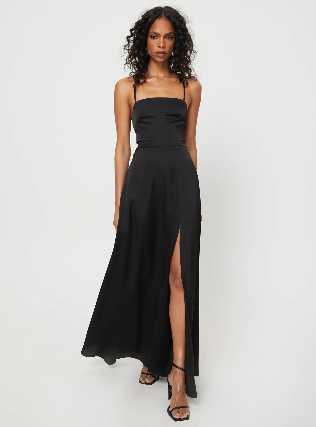 Coral Reef Wild Meadow Kerwin Maxi Dress Black
