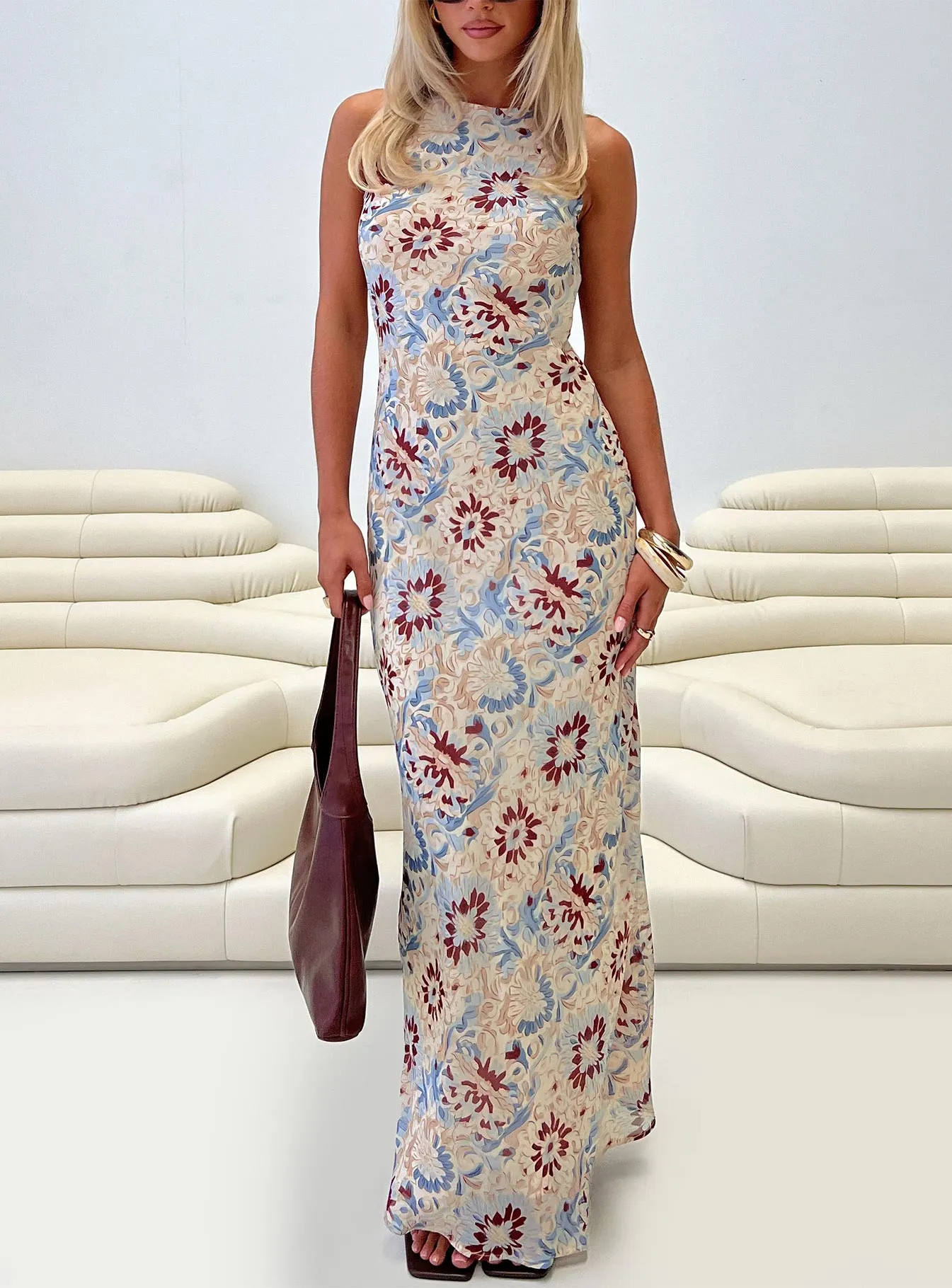 Roam Free Maxi Dress Multi Amber Shine Hall Glow