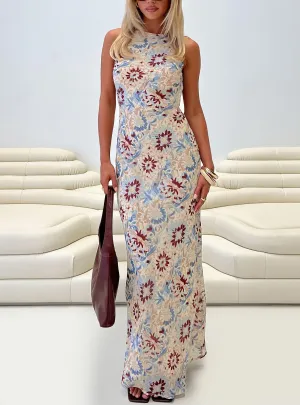 Roam Free Maxi Dress Multi Amber Shine Hall Glow