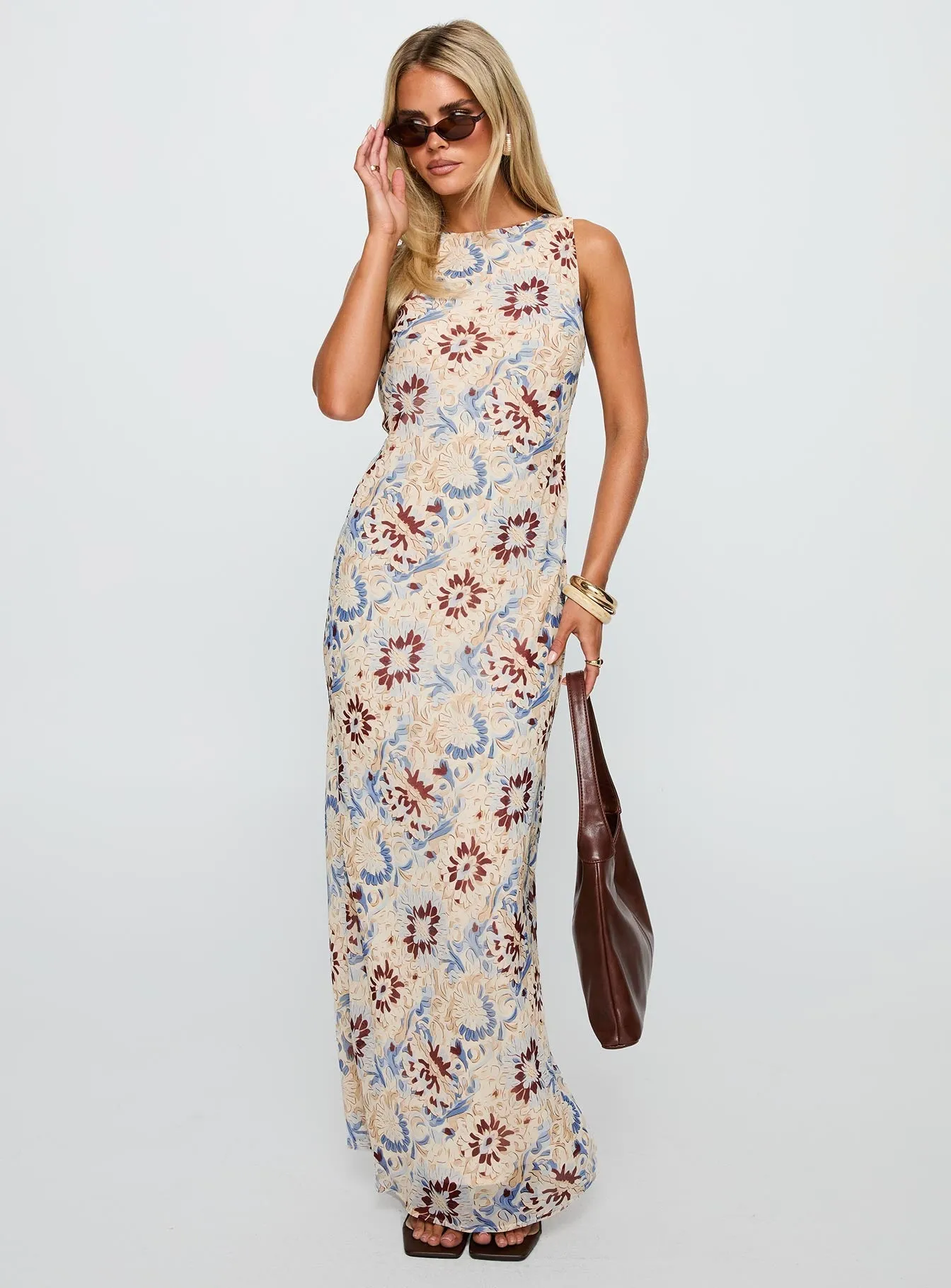Village Path Roam Free Maxi Dress Multi