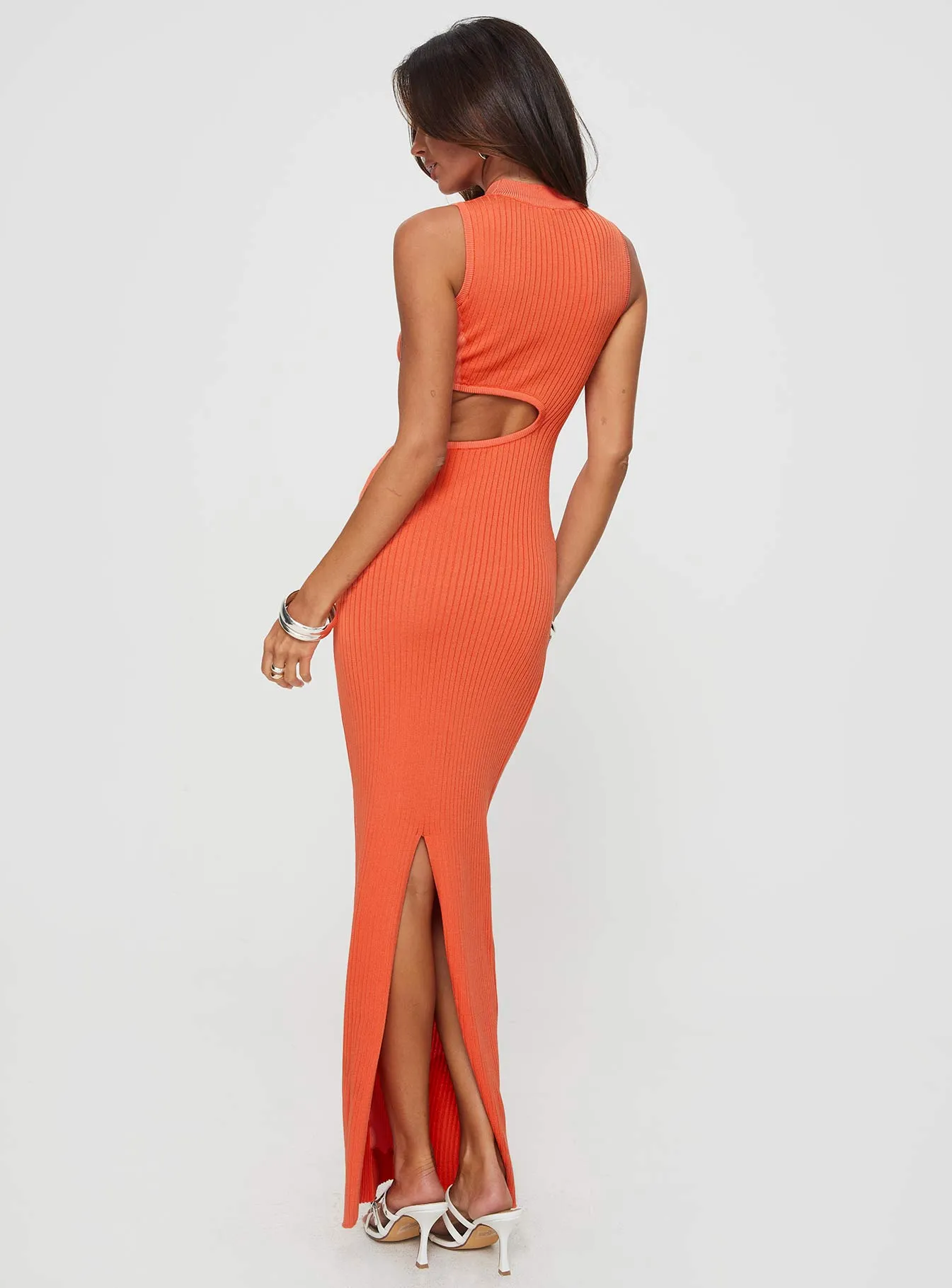 Bambarra Maxi Dress Orange Voile Glow