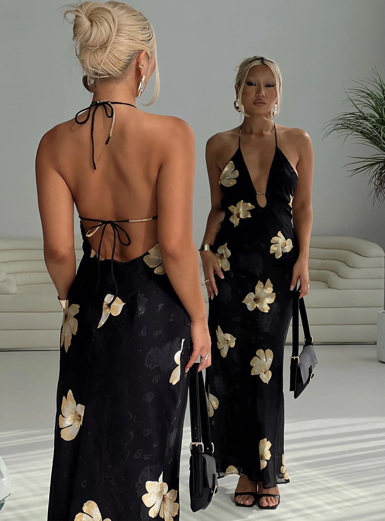 Yasminn Maxi Dress Multi Petite Beach Edge