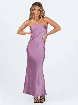 Haley Maxi Dress Mauve Wool Glow Breezy resort wear