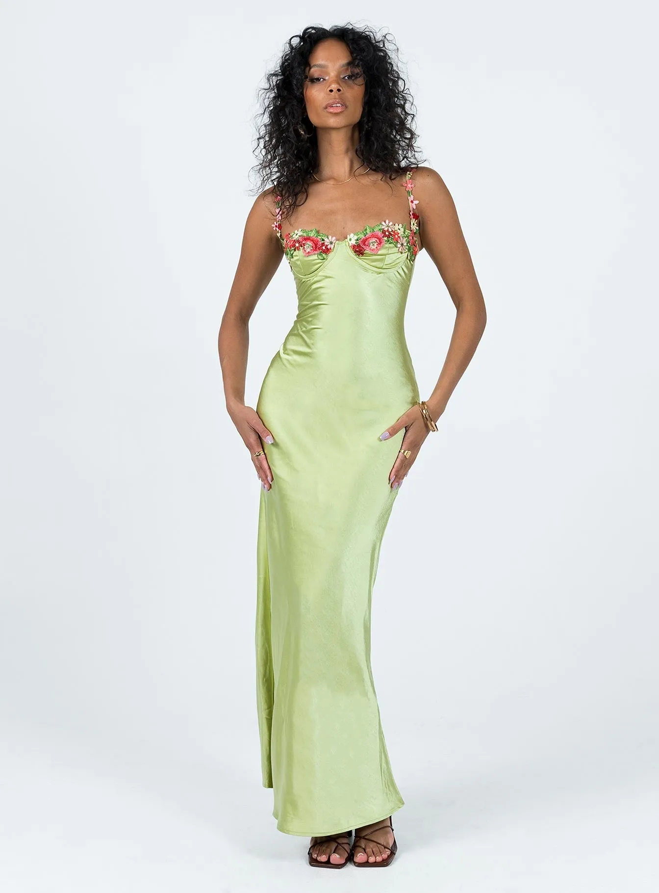 Marina Walk Kenzie Maxi Dress Green