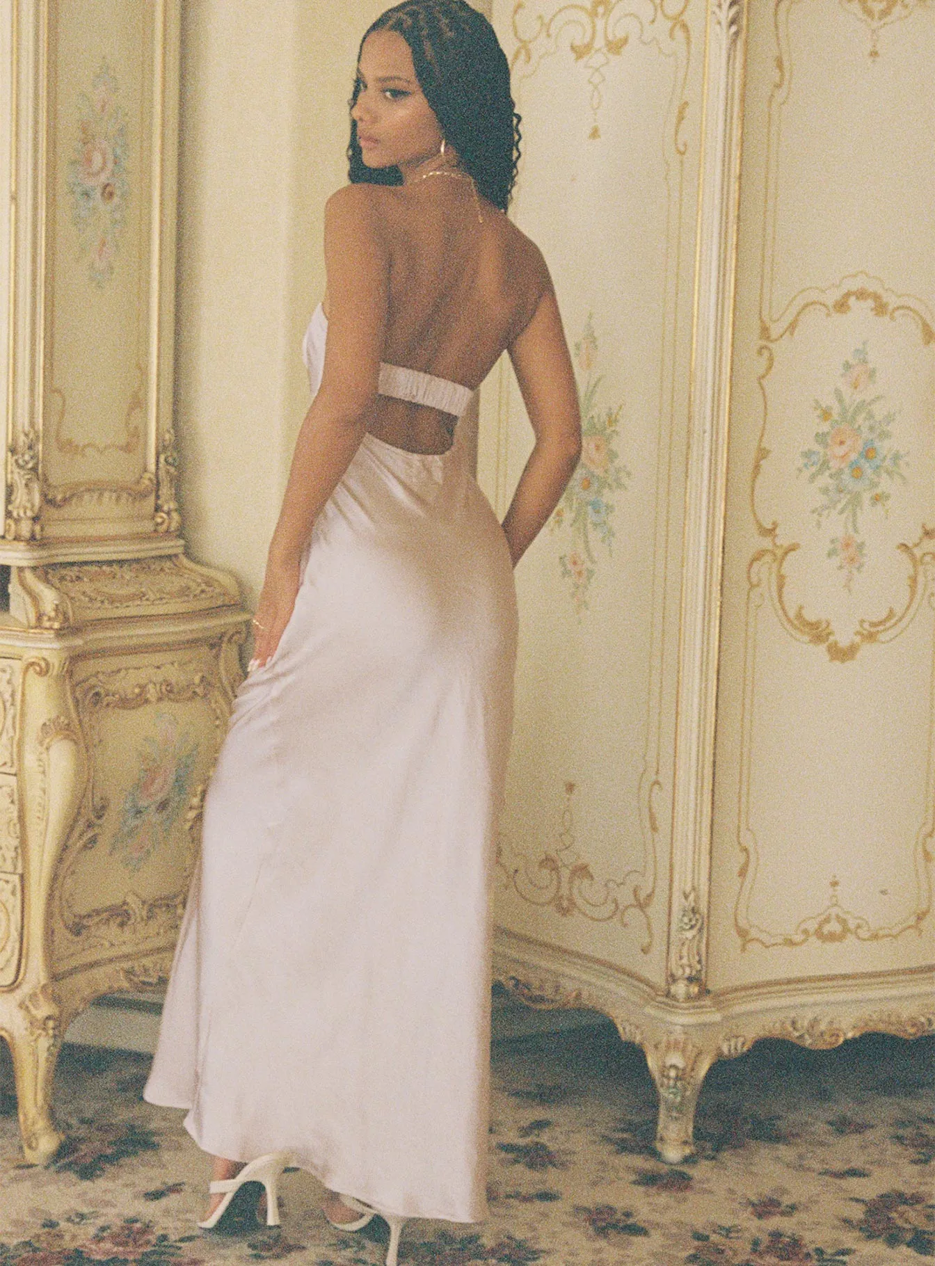 Field Glow Tressie Maxi Dress Champagne