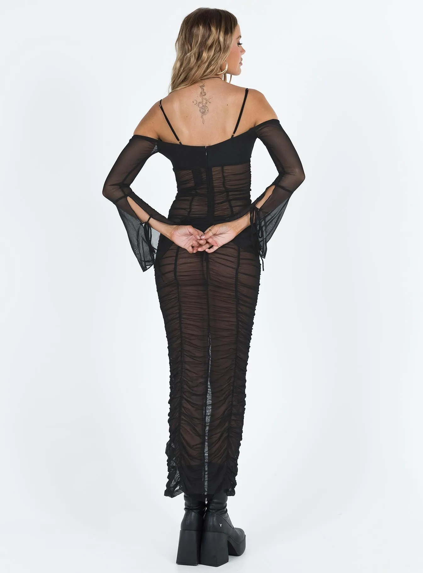 With a flattering fit and elegant design this dress is ideal for any special occasion JGR & STN Bellatrix Maxi Dress Black