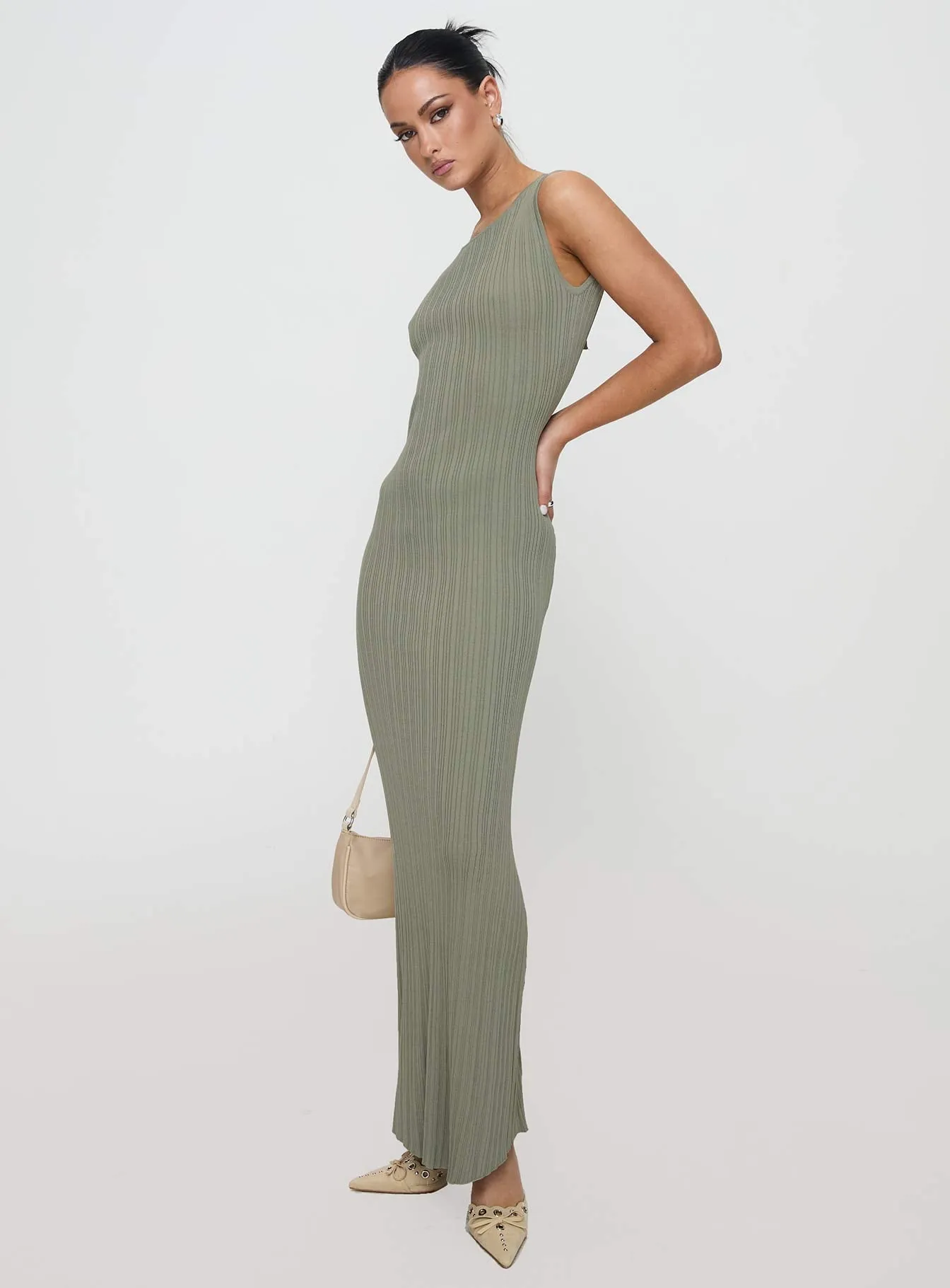 Mayok Maxi Dress Sage Muslin Soft