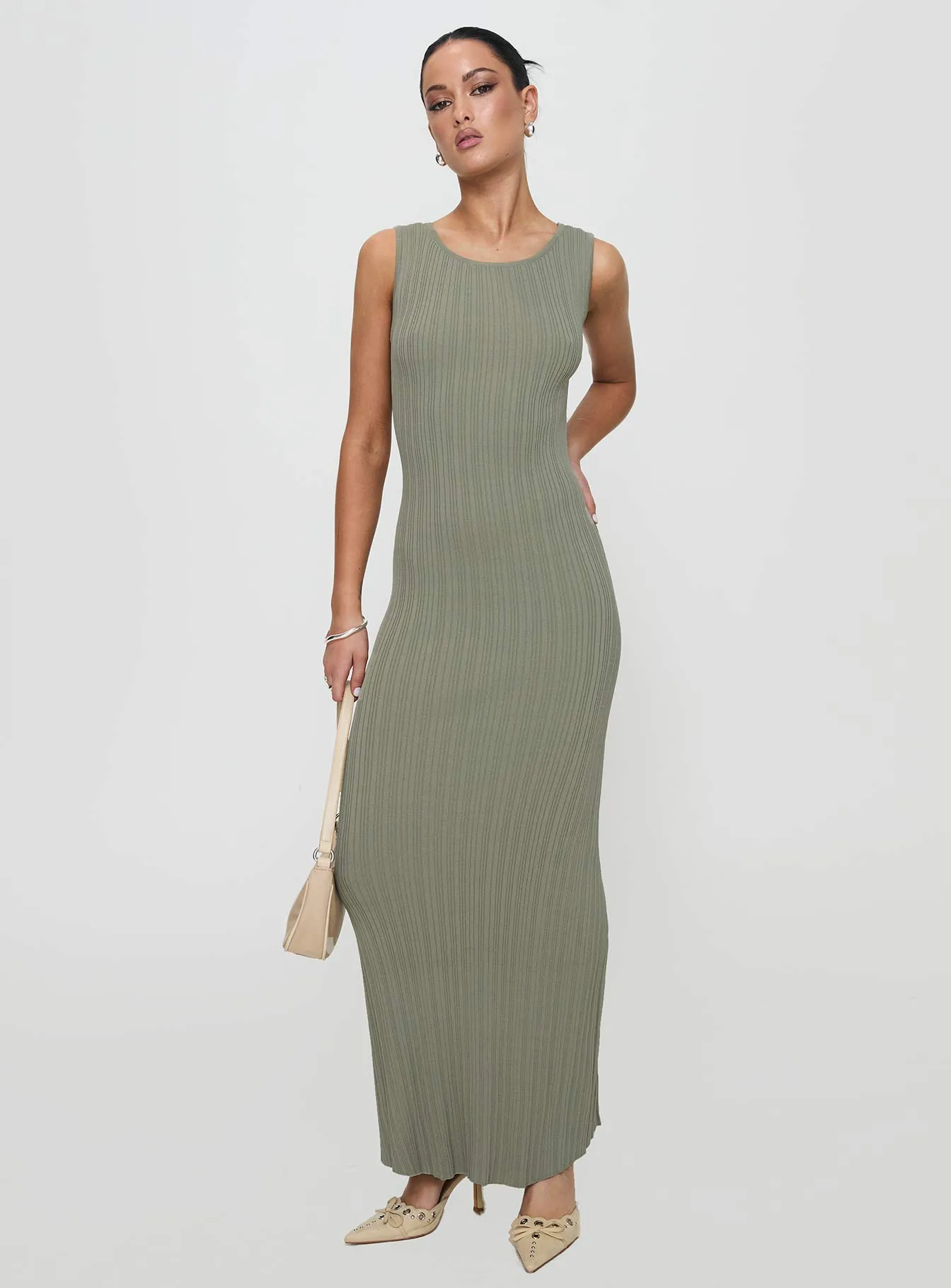 Pine Grove Coral Reef Mayok Maxi Dress Sage