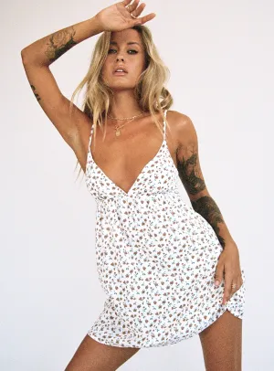 Party Proof Koko Mini Dress White Floral