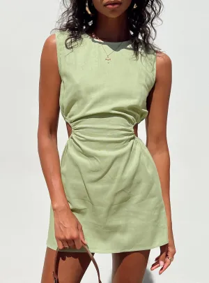 Mayzie Mini Dress Green Night Rush
