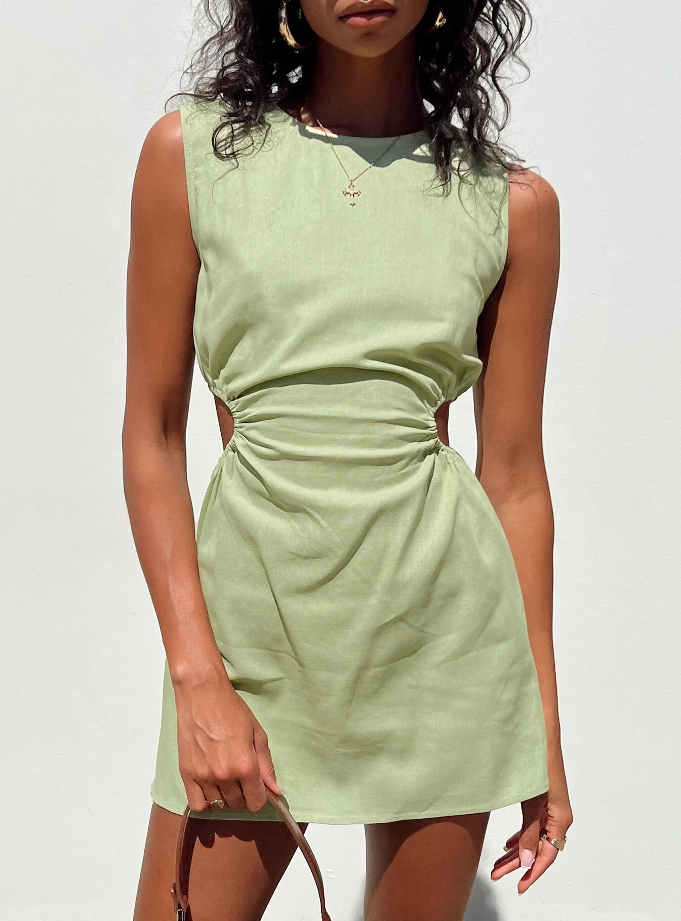 Mayzie Mini Dress Green Night Rush