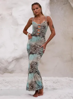 With a flattering shape and versatile design this dress is perfect for all occasions Elegant formal maxi Mi Casa Maxi Dress Animal