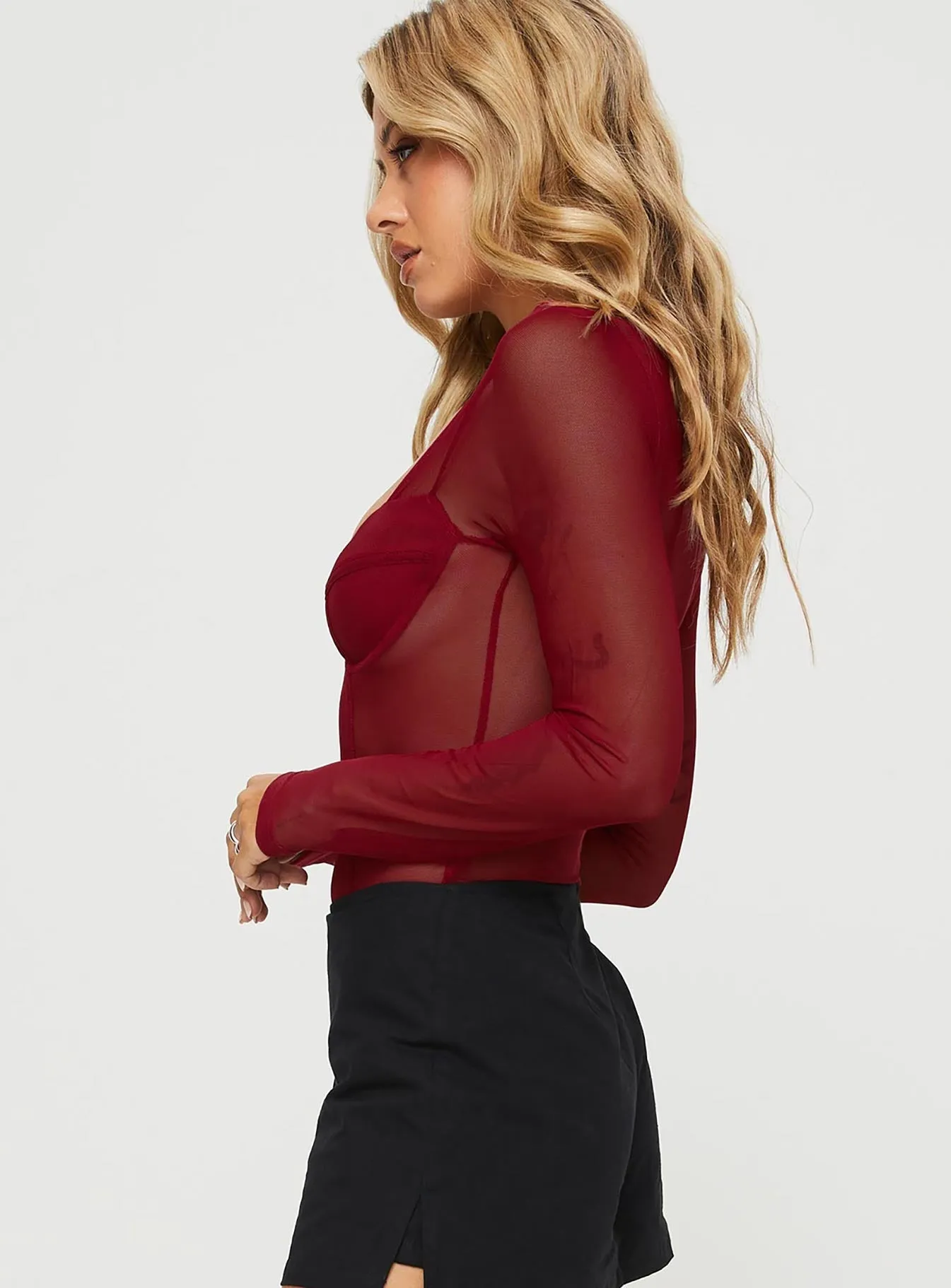 Soft New Leonie Bodysuit Burgundy