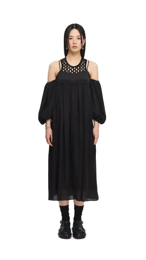 SlipResistantWaistband Cold Shoulder Dress