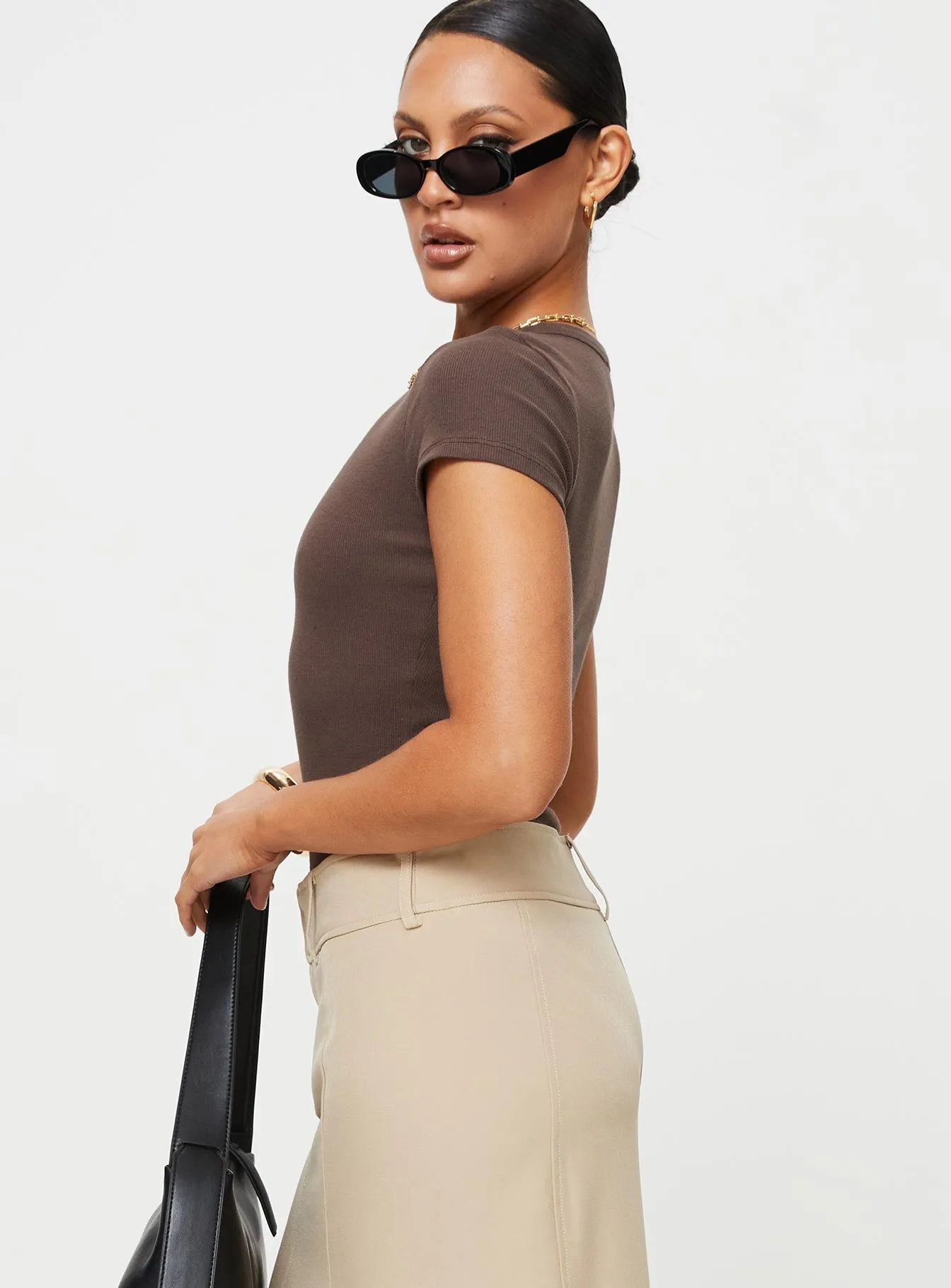 Training Sporty Retro Fancy Harlea Bodysuit Brown