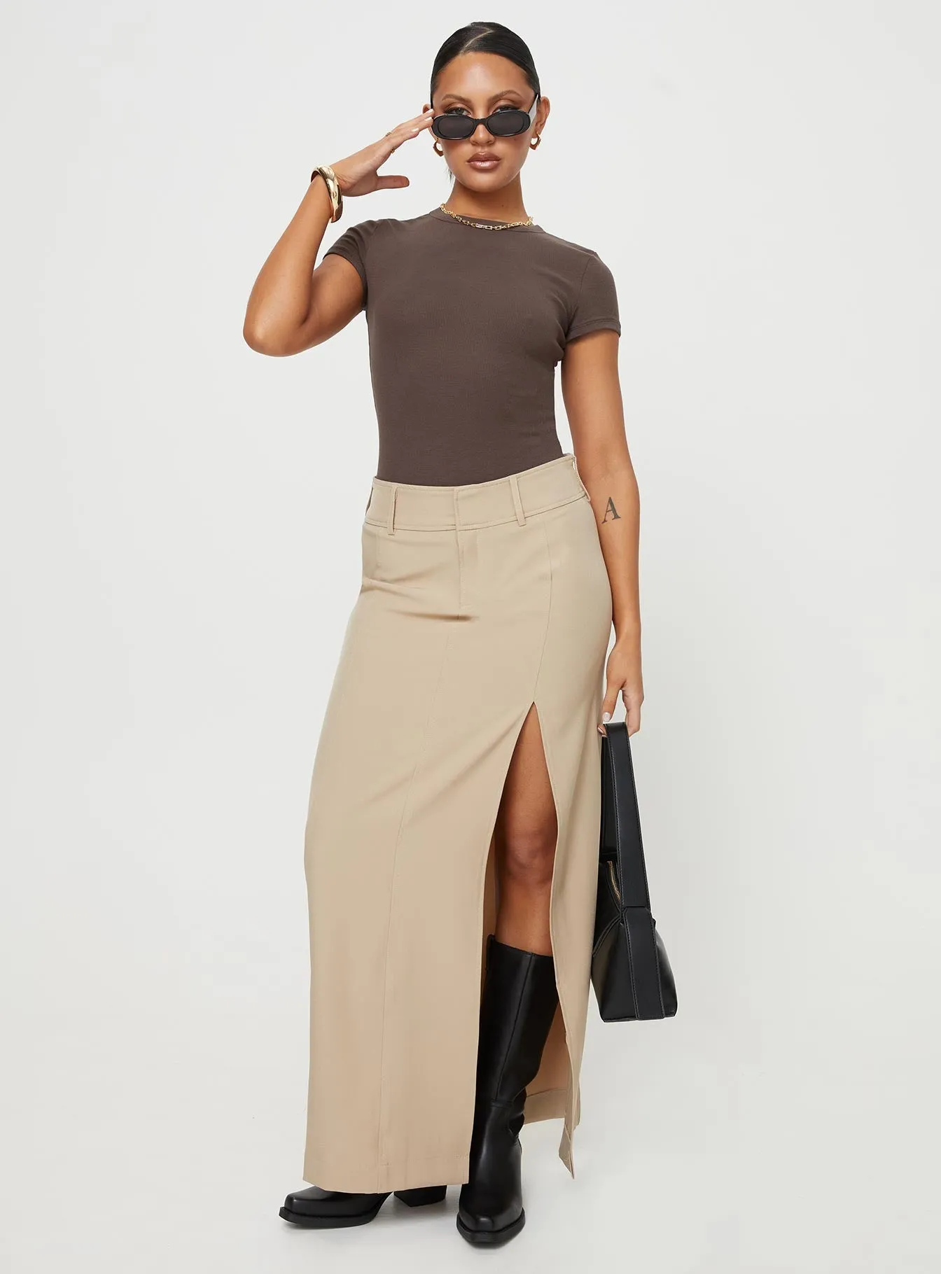 Harlea Bodysuit Brown Party Night Vivid Youth