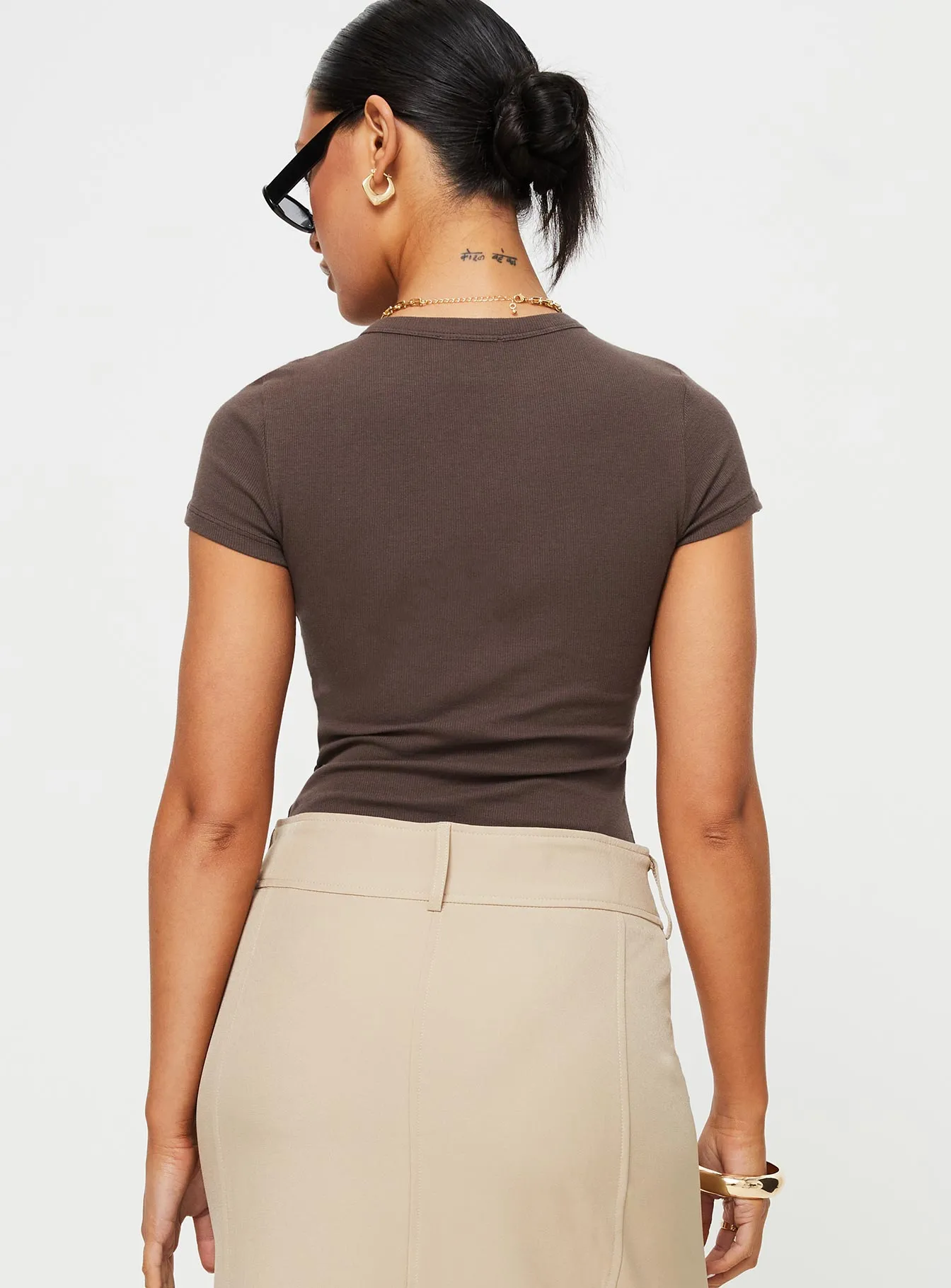 Harlea Bodysuit Brown Premium Training Stylish Vivid