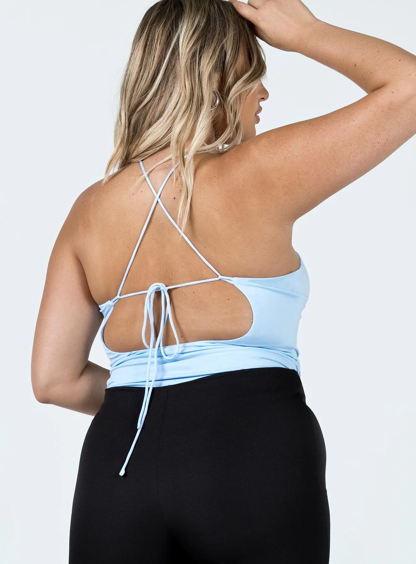 Lottie Bodysuit Blue Essential Basic Cozy Relax