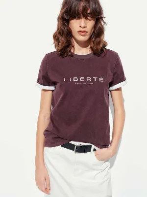 Urban Casual Cotton Round Neck Letter T-shirt