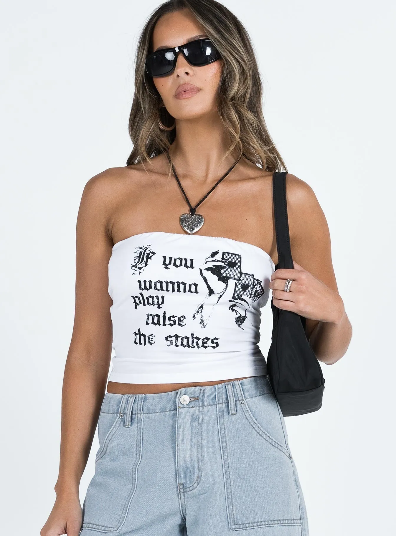Architectural Tailoring Bamboo Fiber Fabric Raise The Stake Tube Top White
