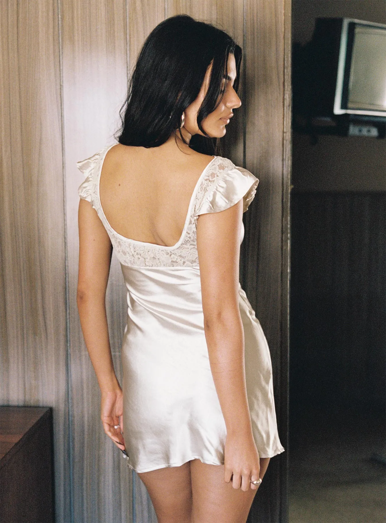 Ever After Mini Dress Cream Seam Free Edges Urban Soft