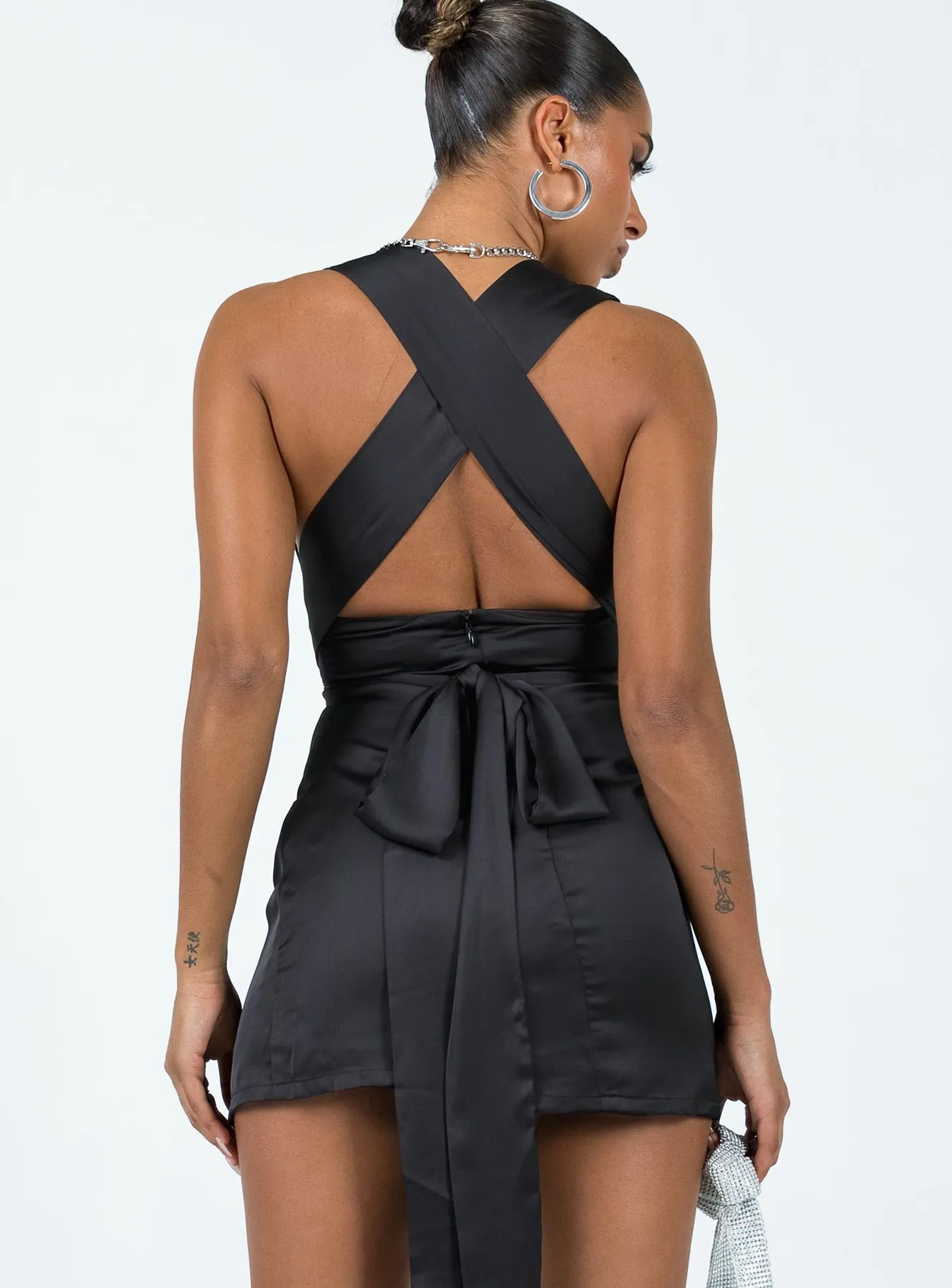 Katina Mini Dress Black Flirty summer piece