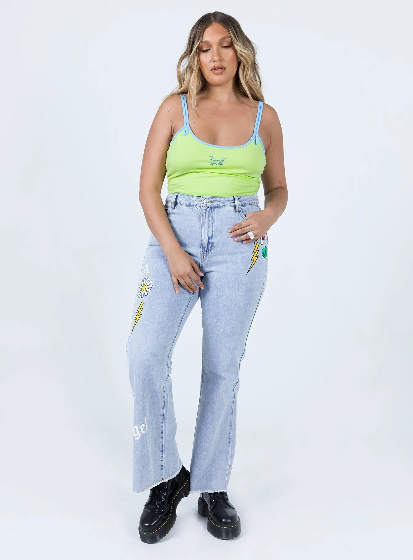 All The Emotions Denim Jeans Picnic Style Creative Look Minimalist Style Formal City Walk Party Look
