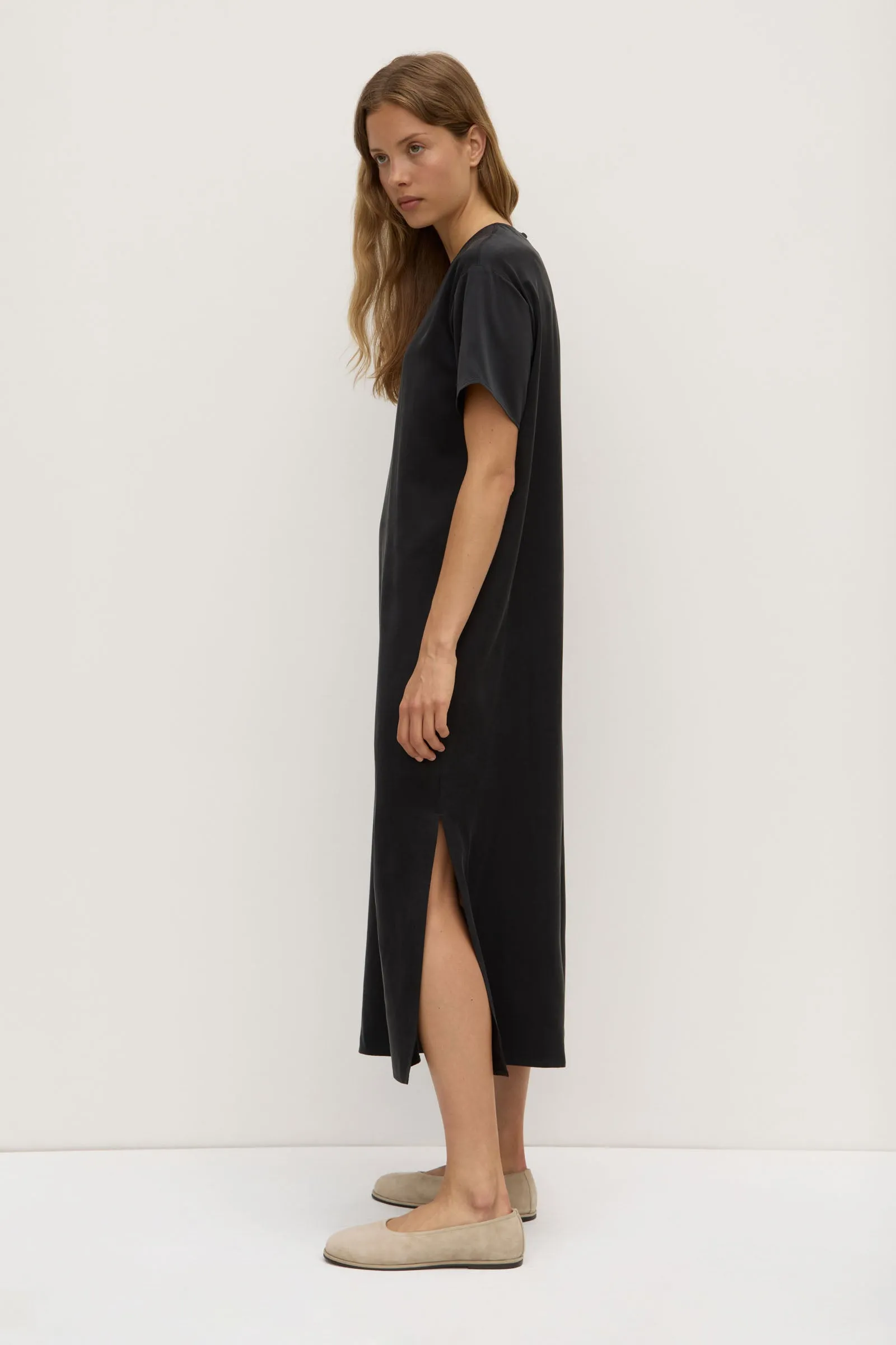 Ena Silk Tee Dress EasyAdjustStraps BuiltIn Grip