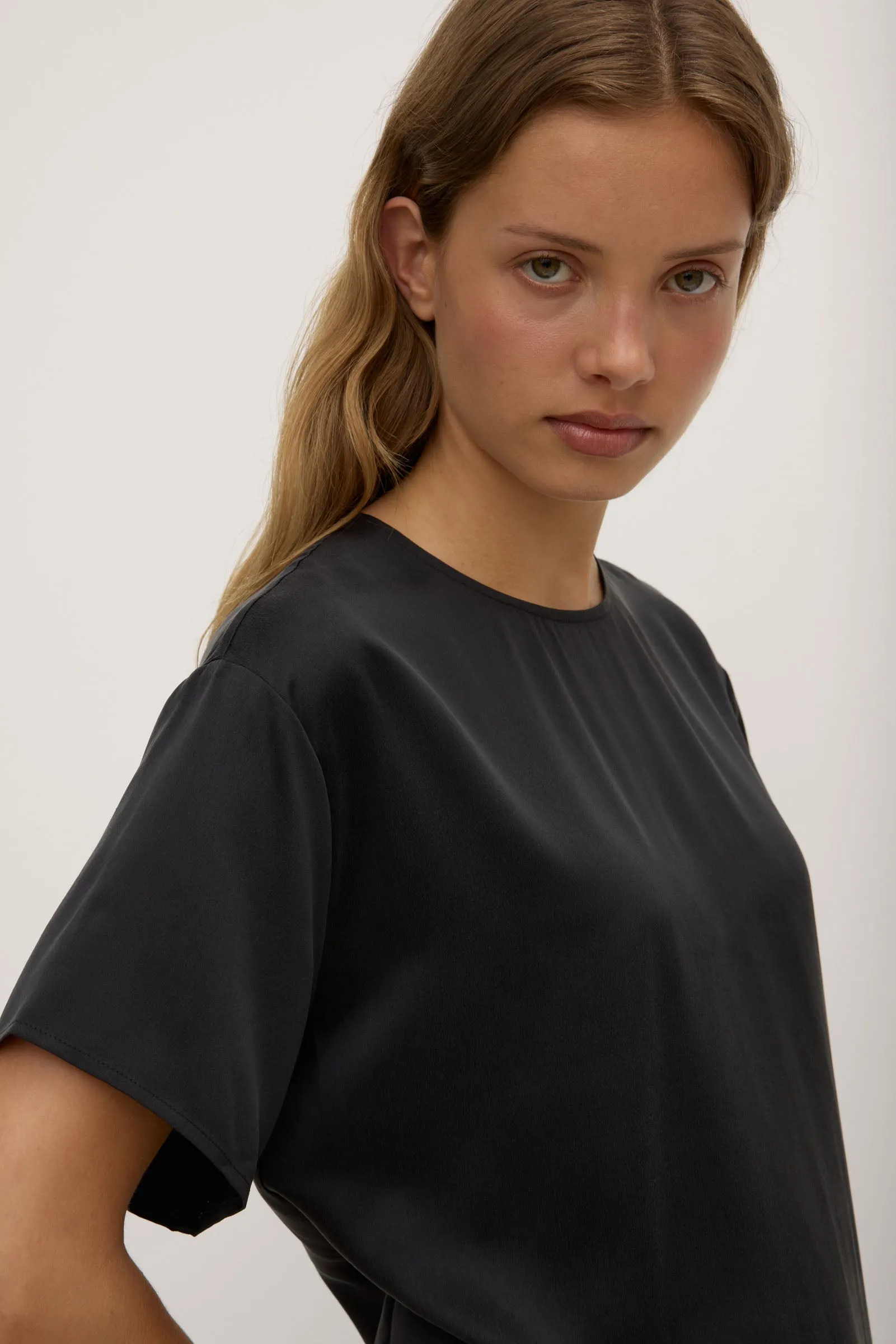 QuickDry Ena Silk Tee Dress