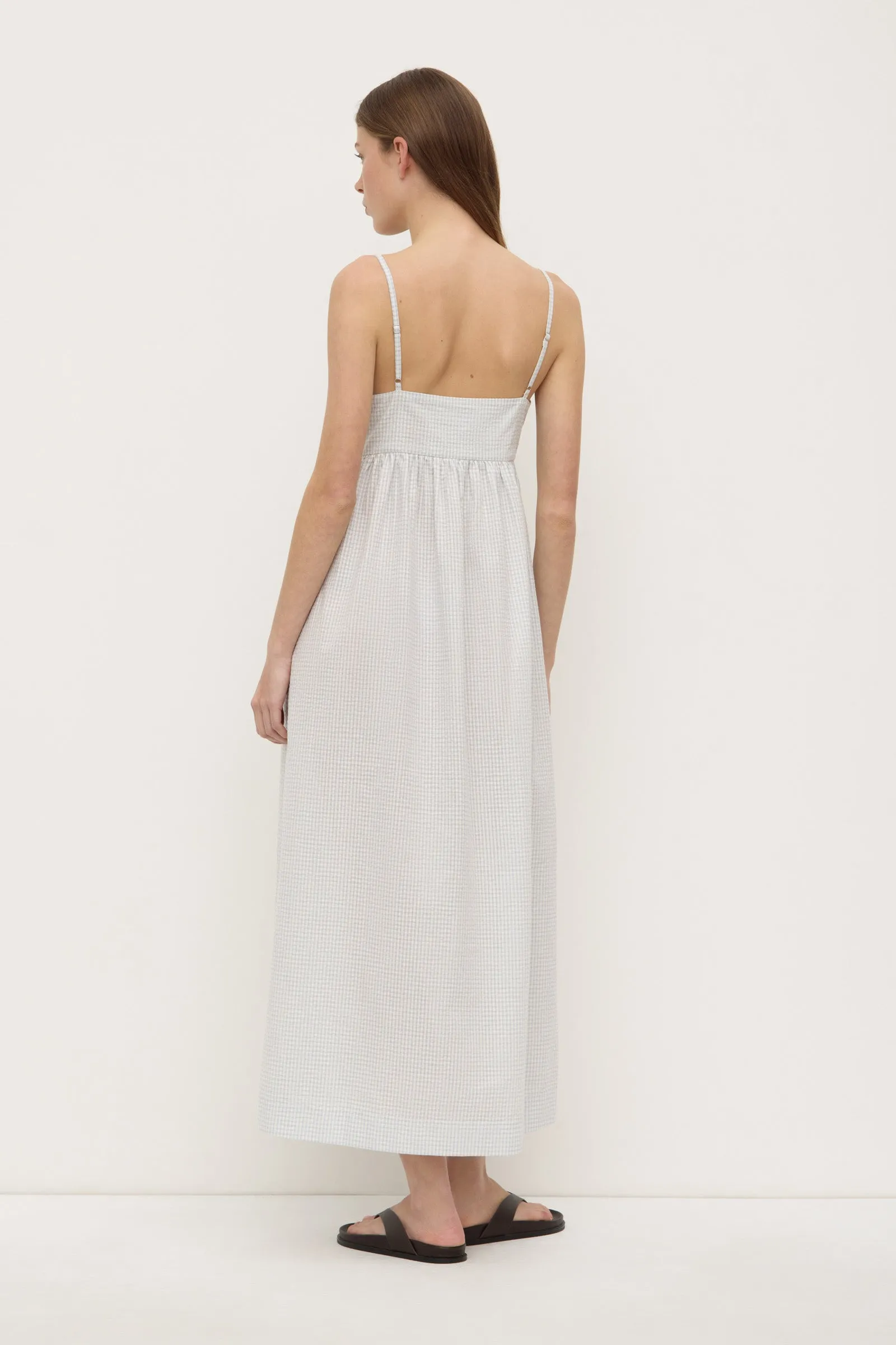 OdorResistant Material WrinkleResistantClothing Zadie Check Midi Dress