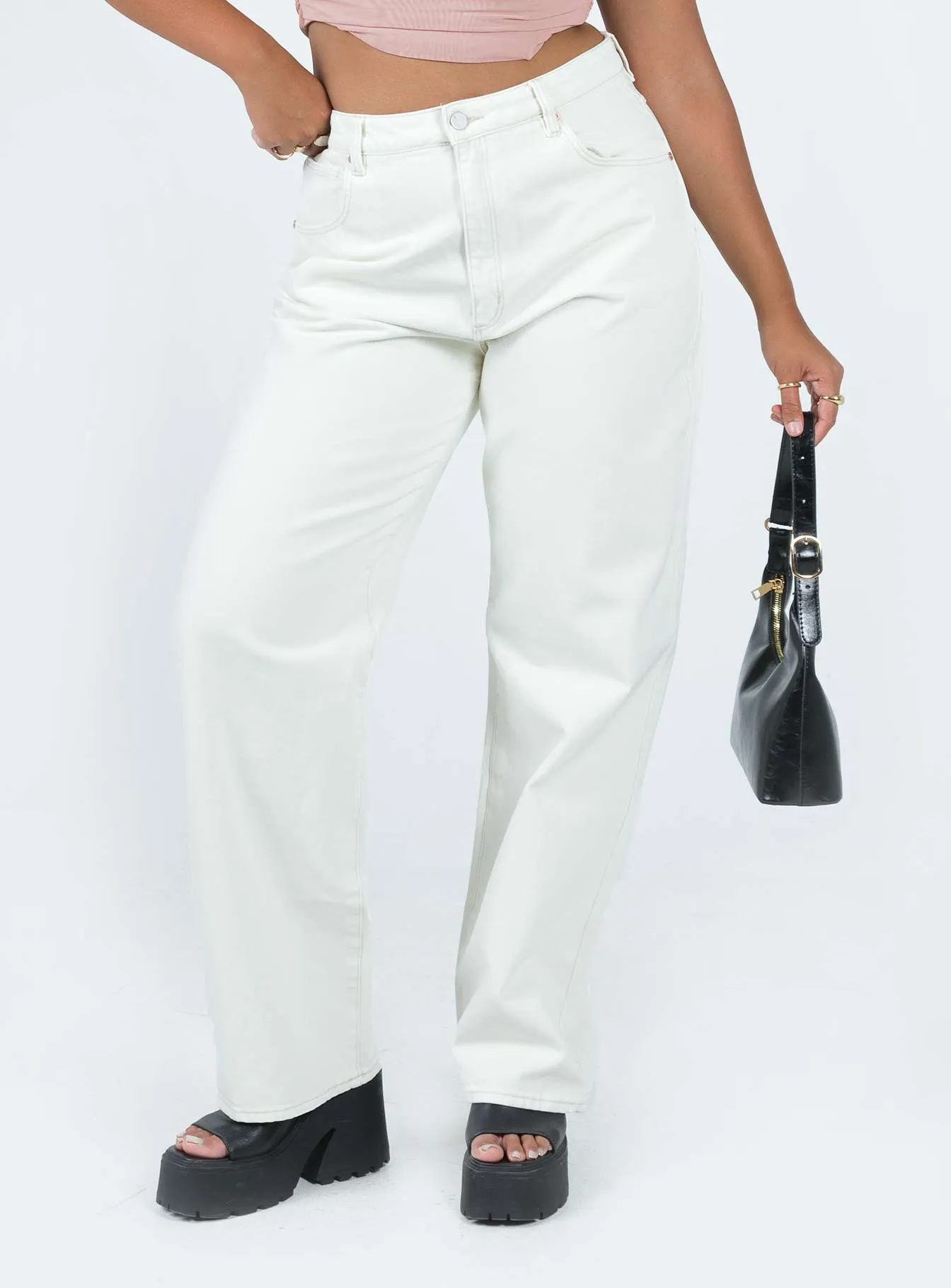 Abrand Carrie Jean Stone White All weather Smart Basic