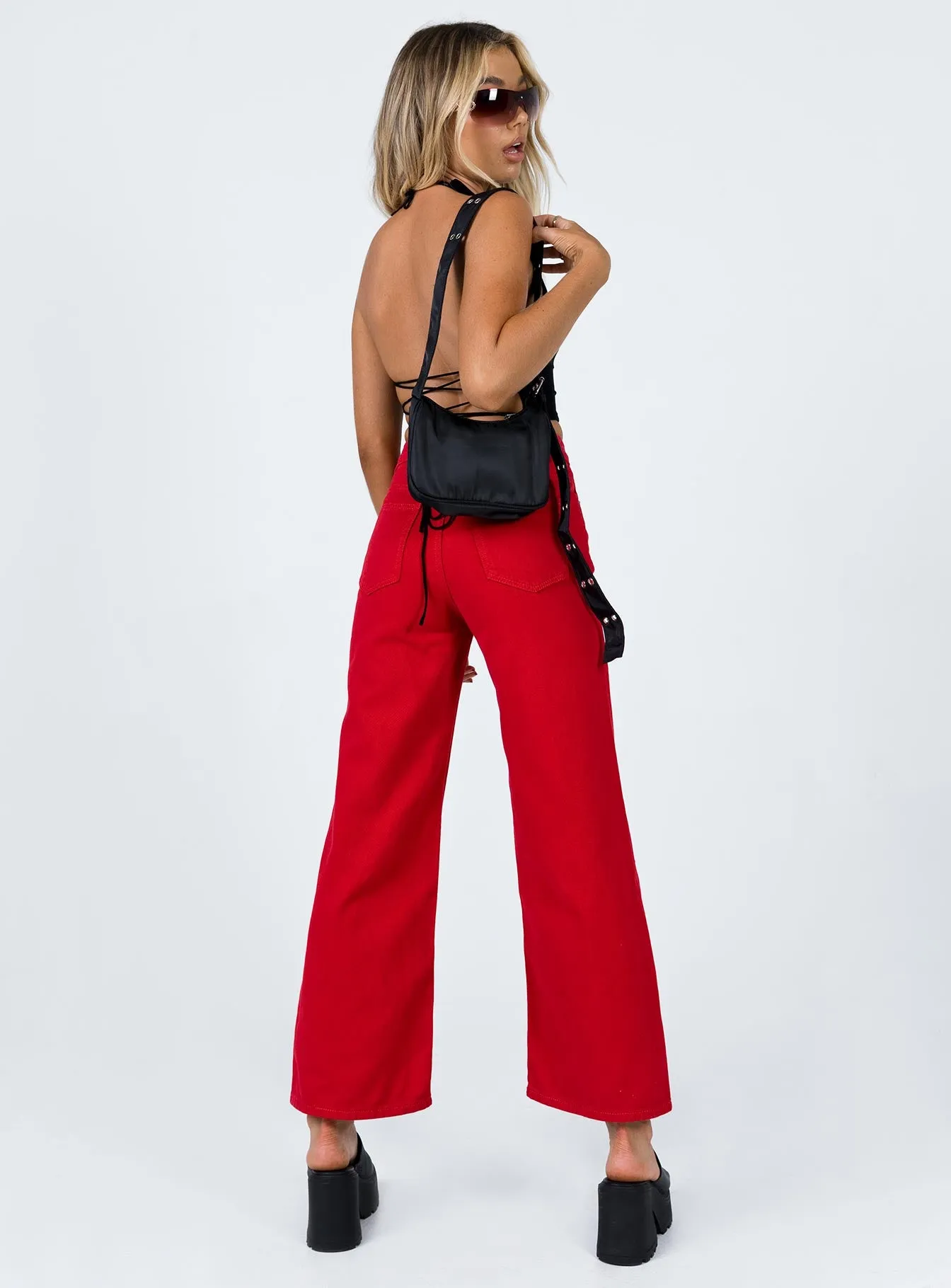 Denver Denim Jeans Red Relaxed Style Work Ready Outdoor Enthusiast