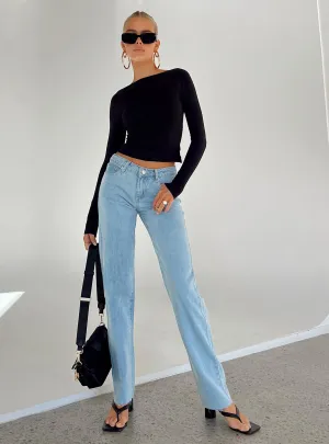Modern Minimalist Stretch Dexter Low Waist Jean Denim