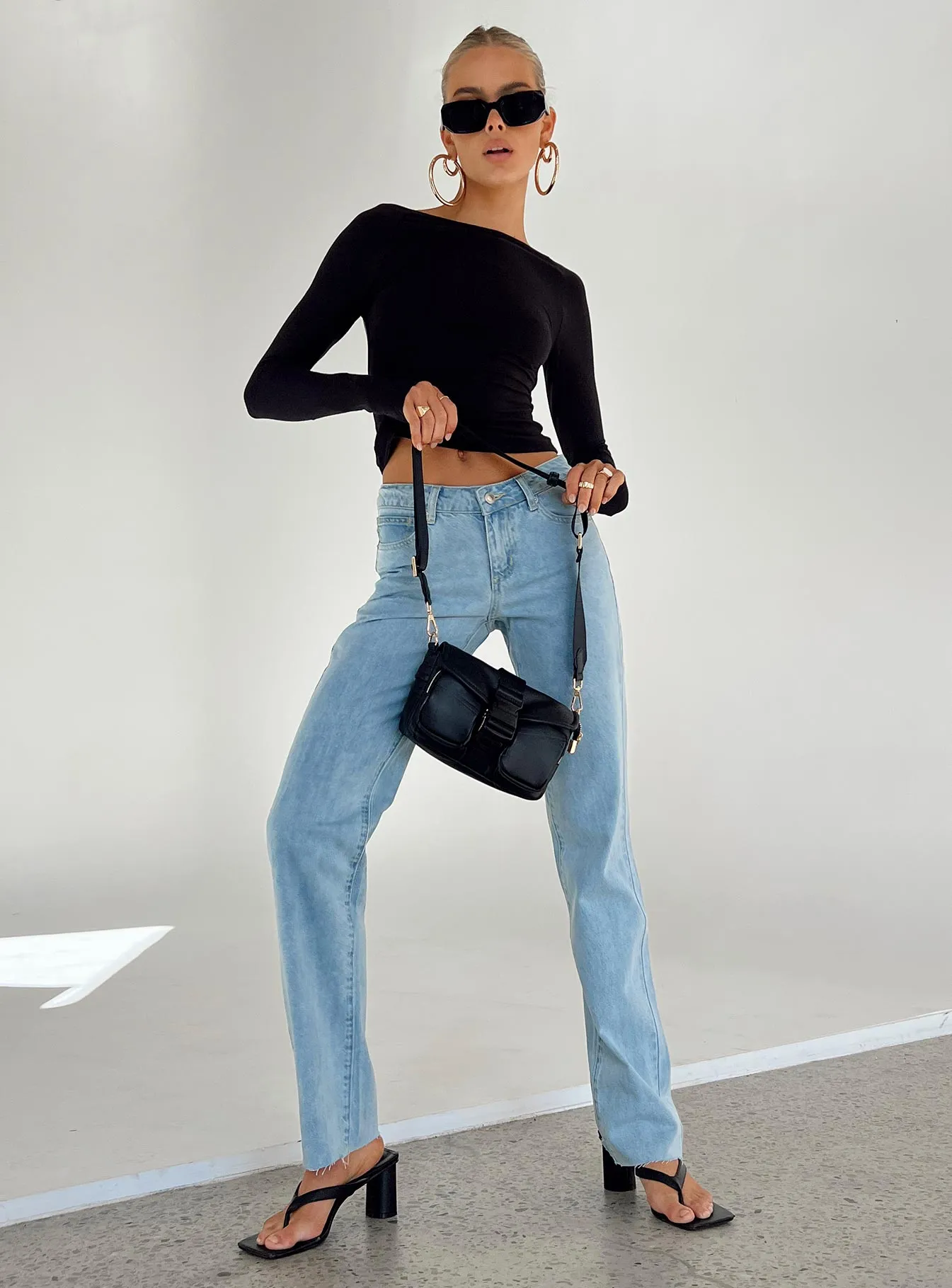 Dexter Low Waist Jean Denim Calm Aesthetic