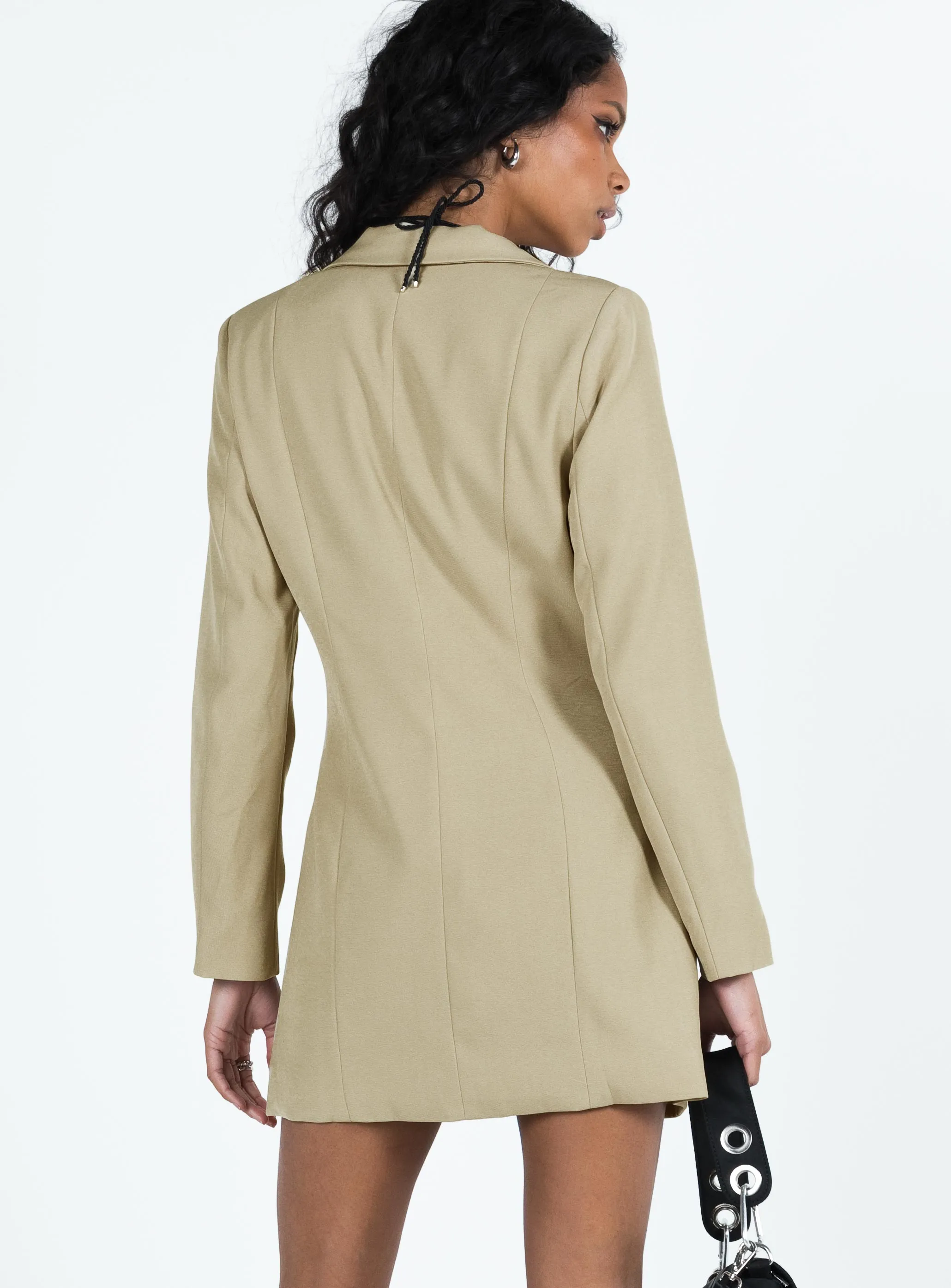 Night Edge Stage Pop Palma Blazer Dress Green