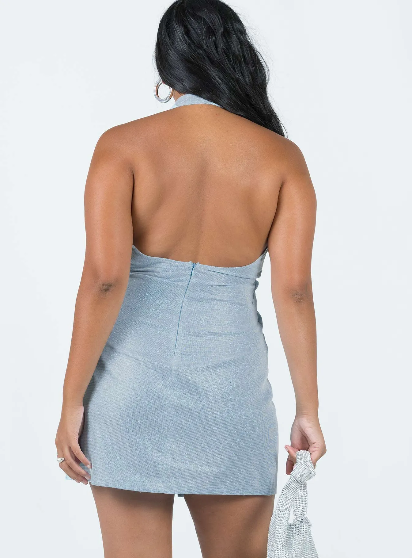 Paris Mini Dress Blue Easy Look